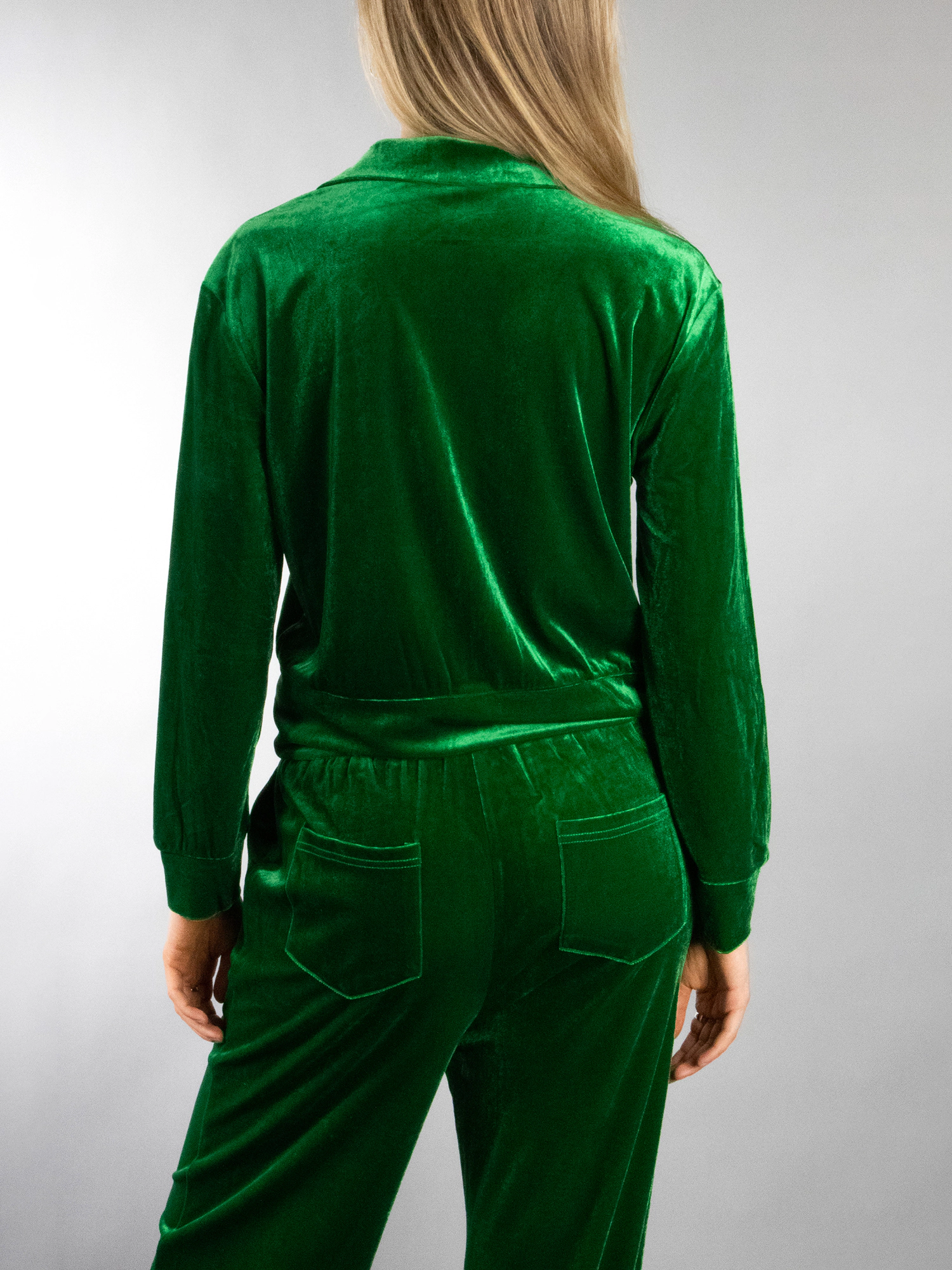 JESS by Meiko Women's Long Sleeve 2 Pieces Zip-up Velour Tracksuit Set