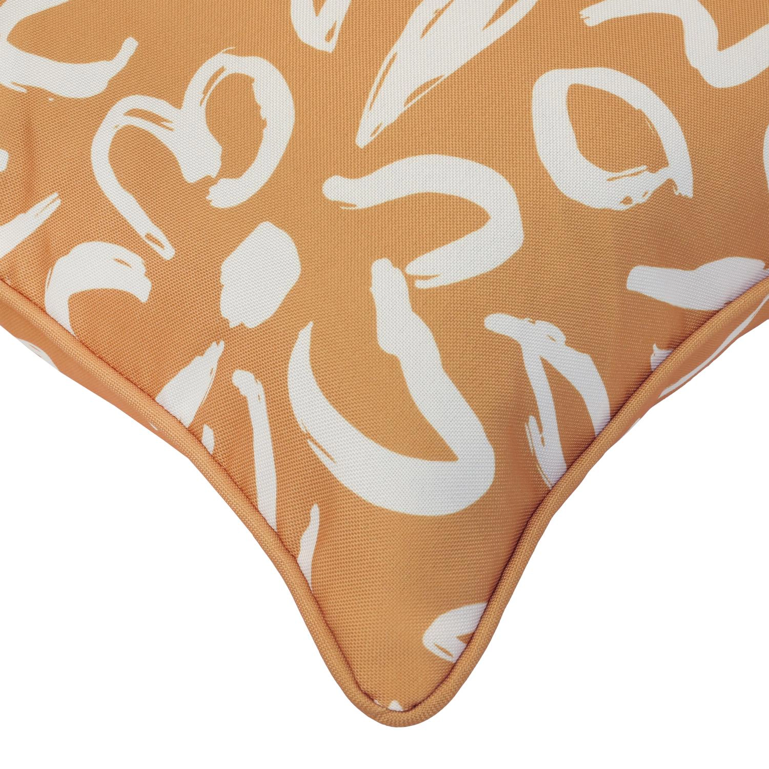 Outdoor Decor by Commonwealth Printed Outdoor Pillow Cover 18 x 18 Mustard (Cover Only)
