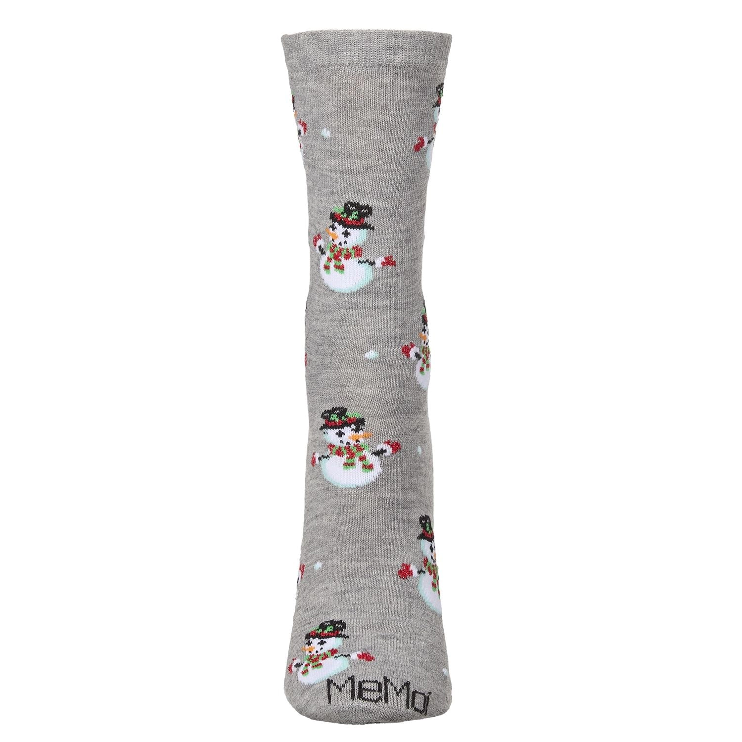 MeMoi Women's Let it Snowman Holiday Crew Socks