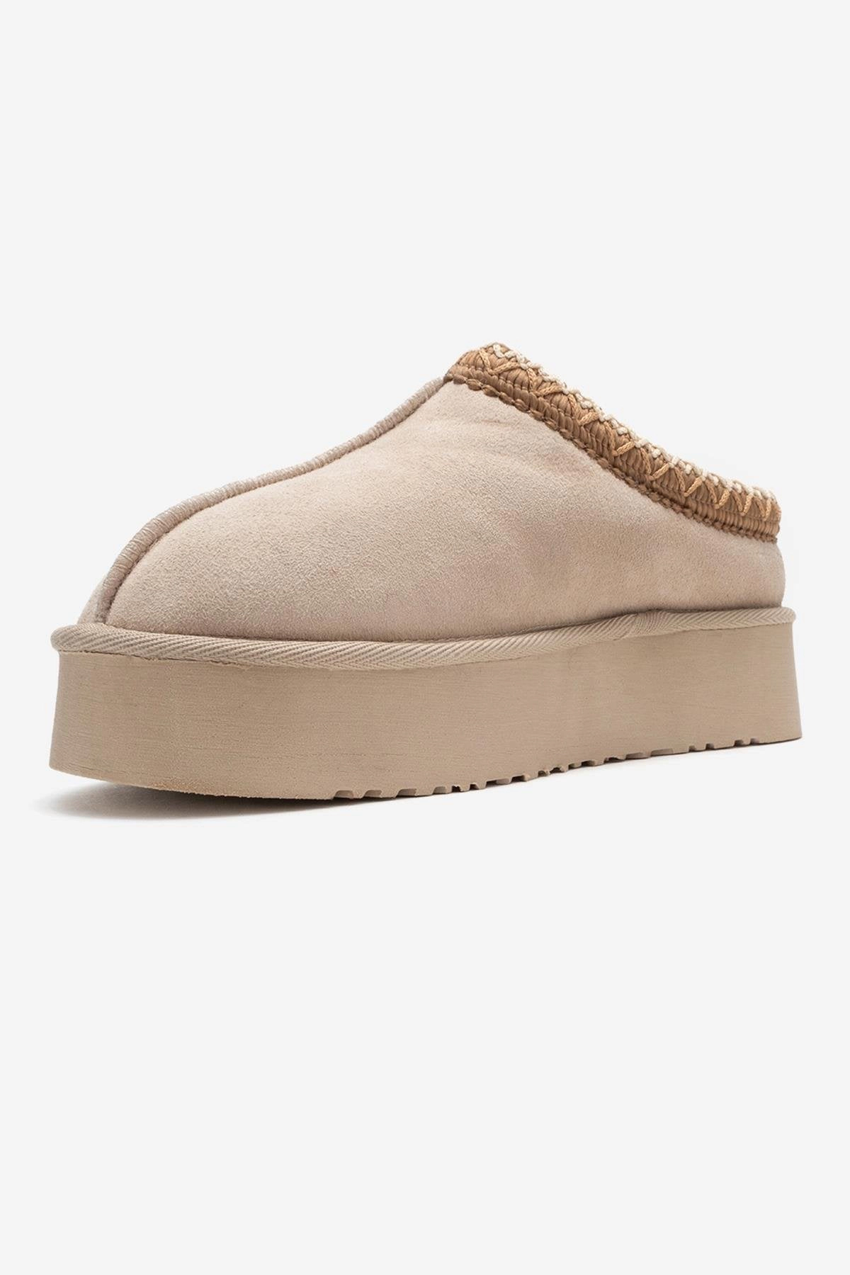 Forever & Always Womens Avelia Leather Winter Slippers