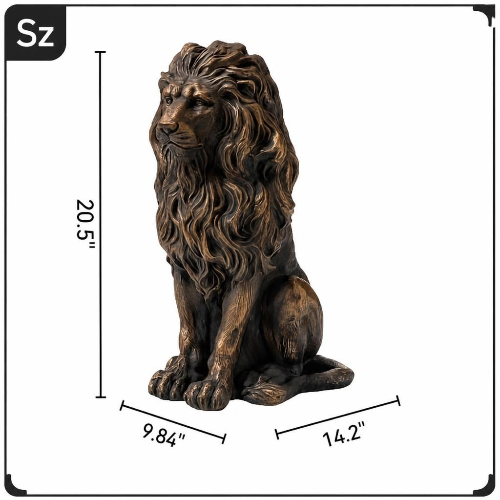WOW PIONEER Decorative Resin Statue Sculpture Art Accent for Home Office Living Room Dining