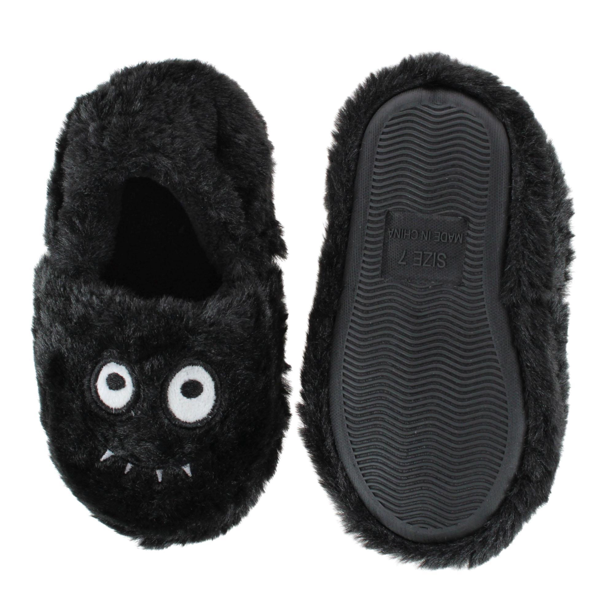 CTM Toddler's Monster Fuzzy Assorted Slippers