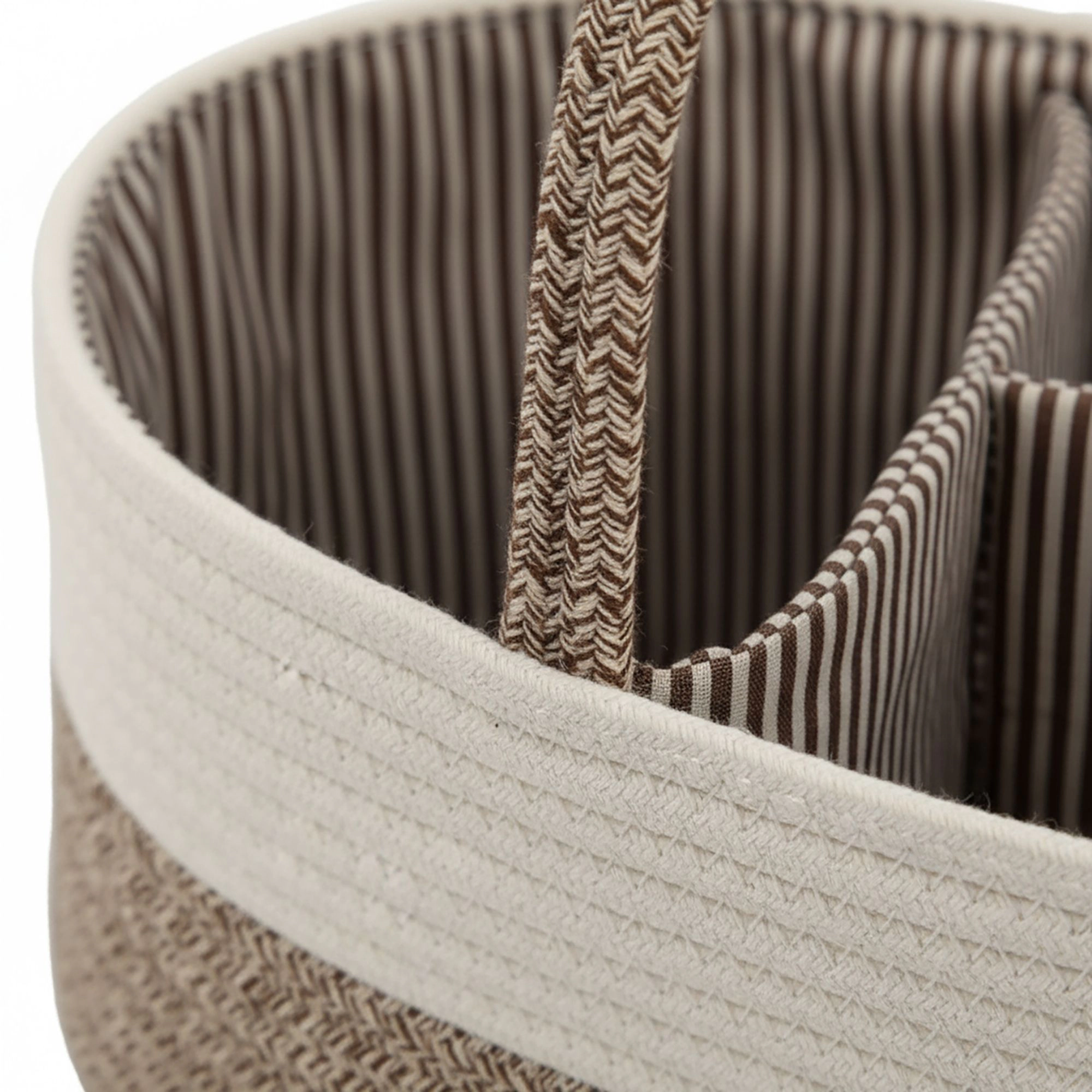 Alilang Unisex Woven Rope Storage Basket Organizer Bin and Divider Soft Cotton for Closet Shelf Organization