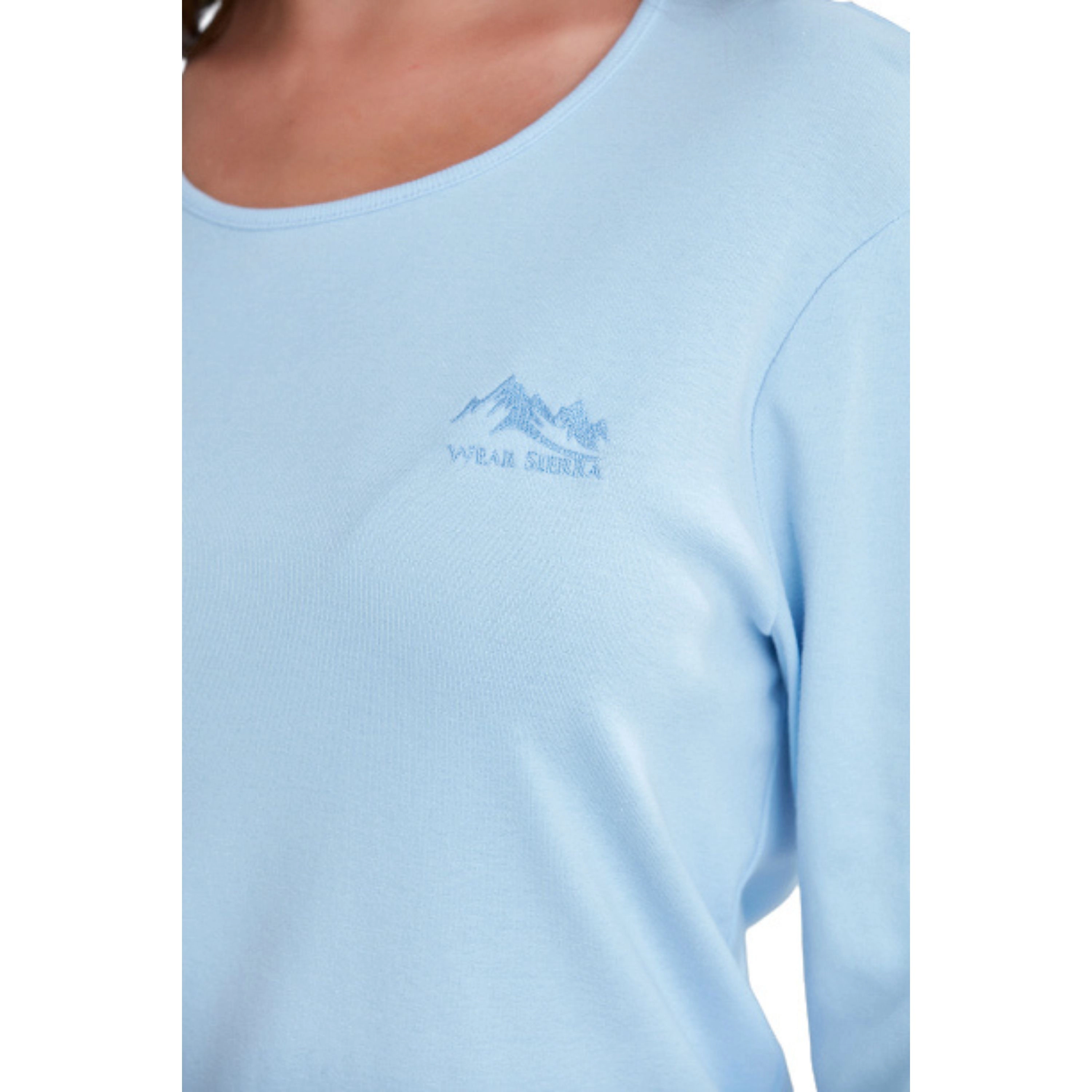 Wear Sierra Women's Long-Sleeve Scoop Neck Shirt