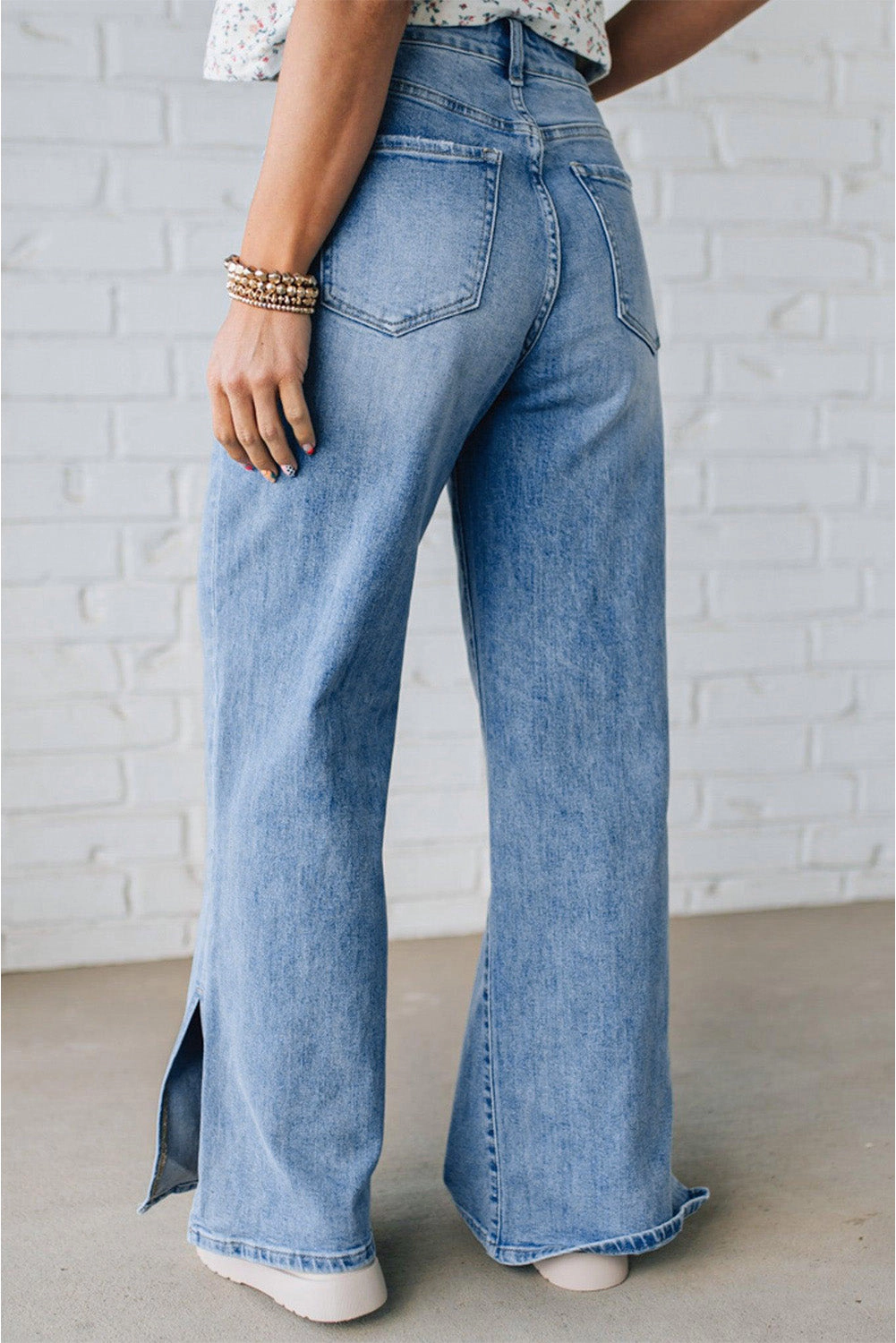 Threaded Pear Women's Noah Rise Drawstring Casual Jeans