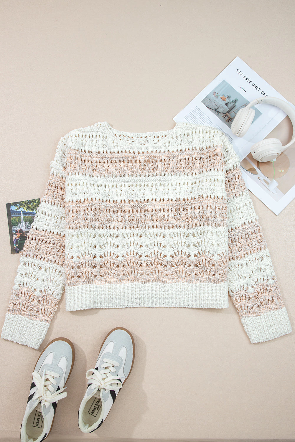 Threaded Pear Women's Zararita Drop Shoulder Casual Sweater