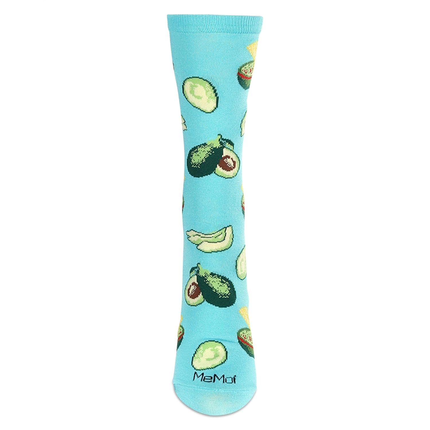 MeMoi Women's Avocado Bamboo Crew Socks