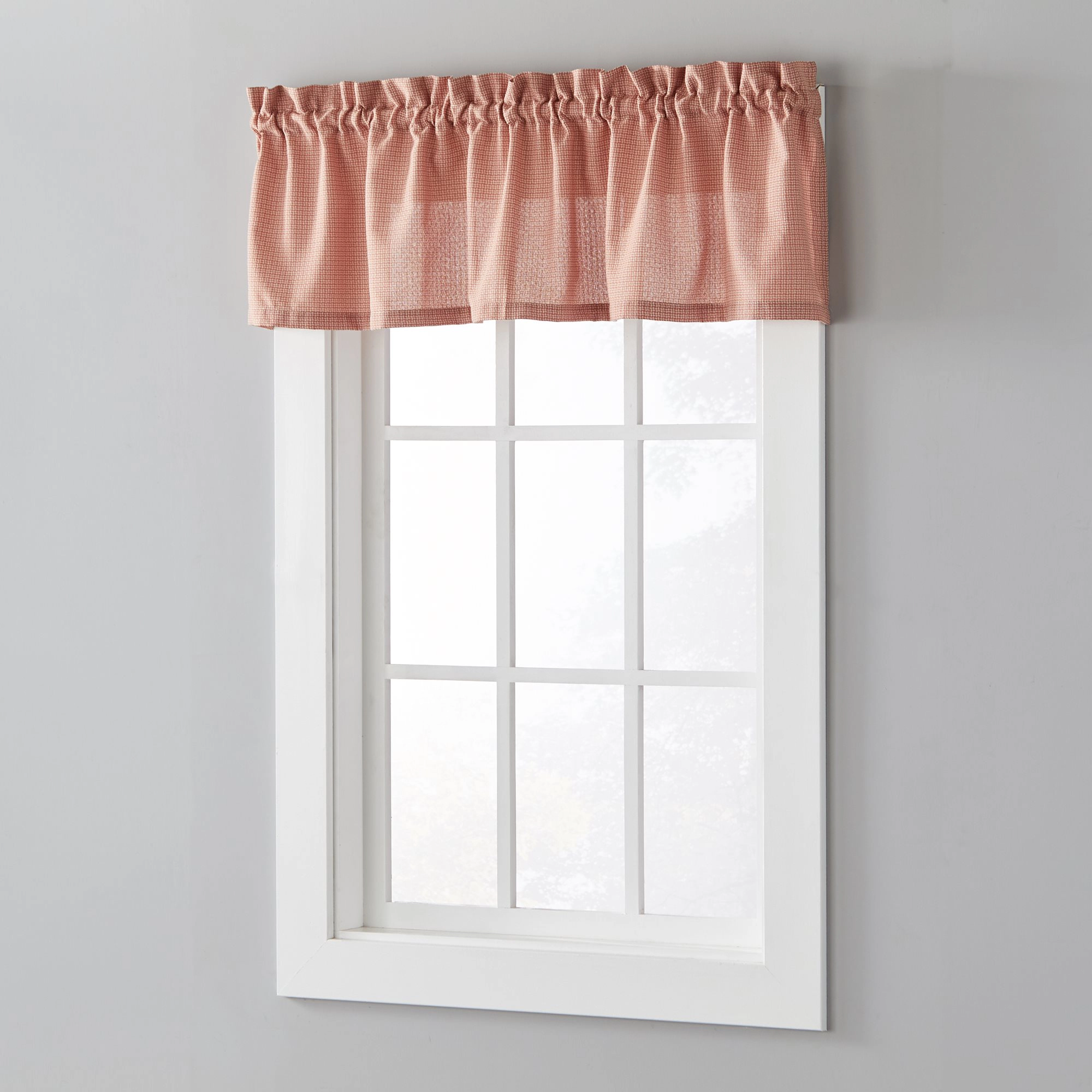 Saturday Knight Ltd Nelson Versatile Tailored Window Valance 58x13 Rust