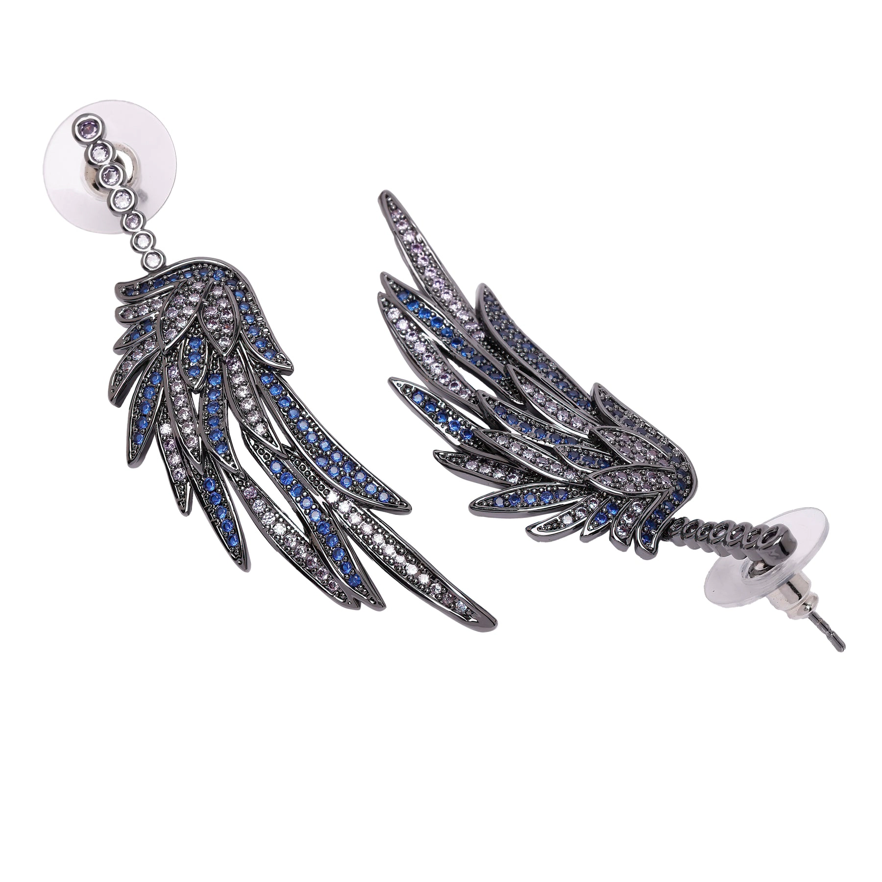 AGP PARIS Womens Diva Angel Wing Drop Earrings