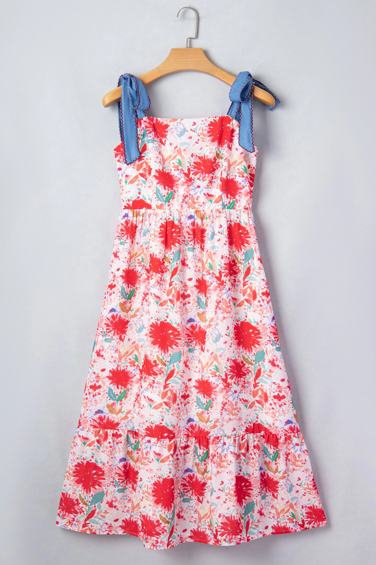 Threaded Pear Womens Dahlia Straps High Waist Dress