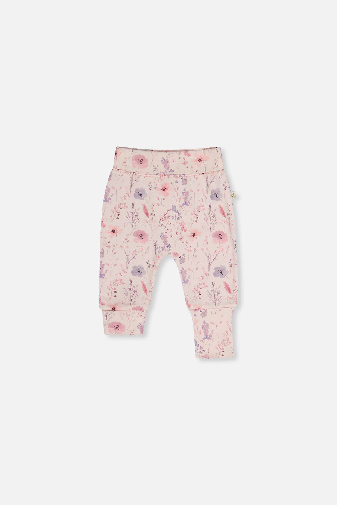 Deux par Girls Organic Cotton Evolutive Pants with Printed Flowers