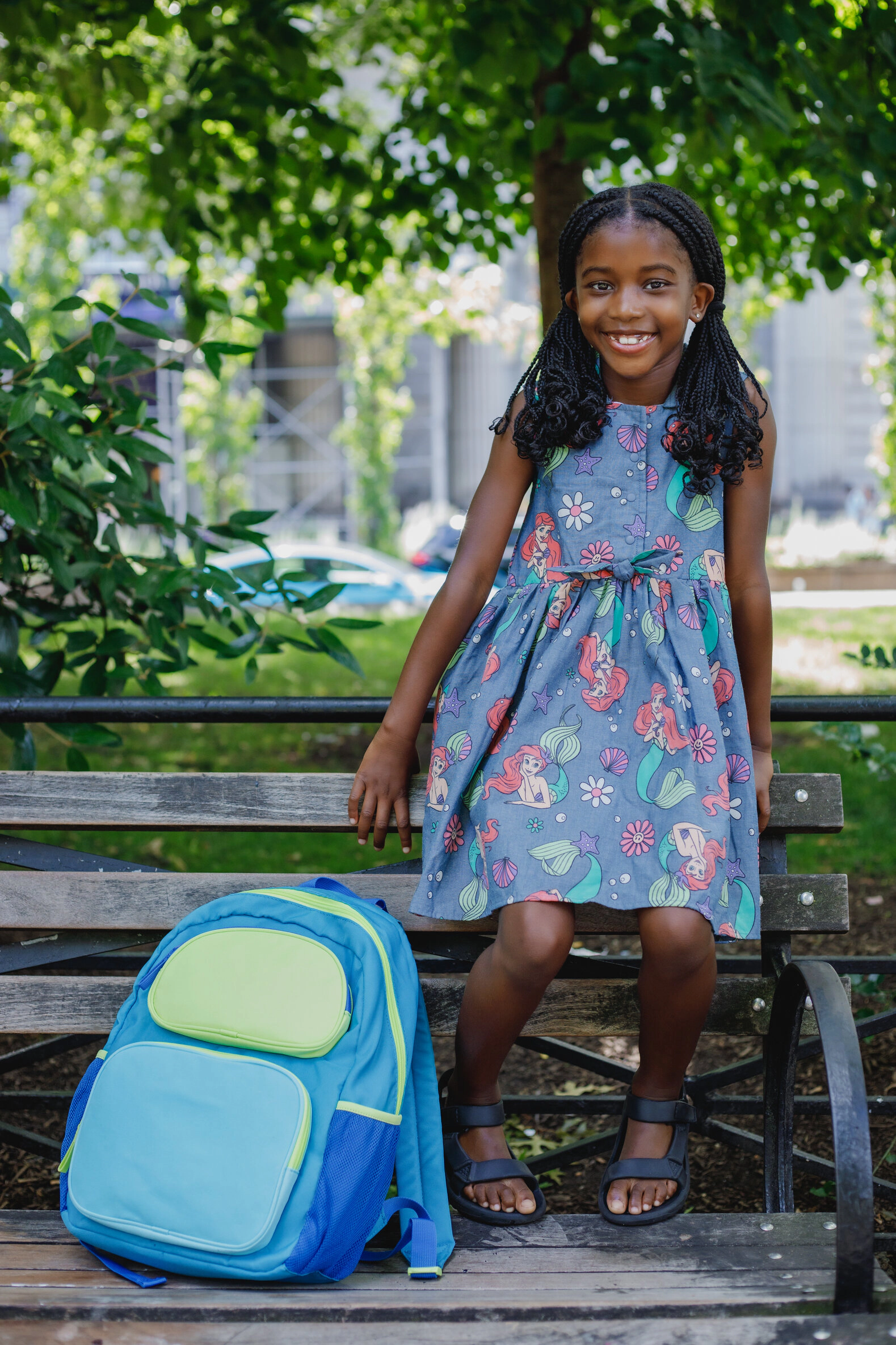 Disney Girls' Chambray Dress
