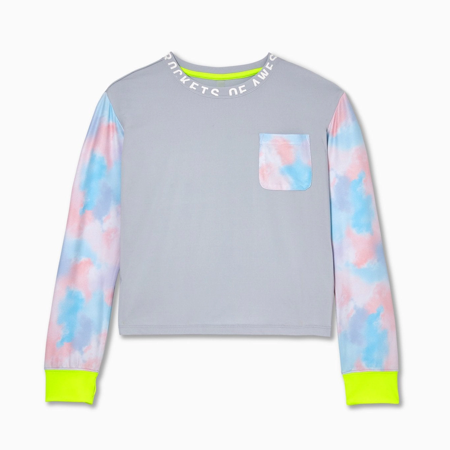 Rockets of Awesome Active Pastel Clouds Tee for Girls