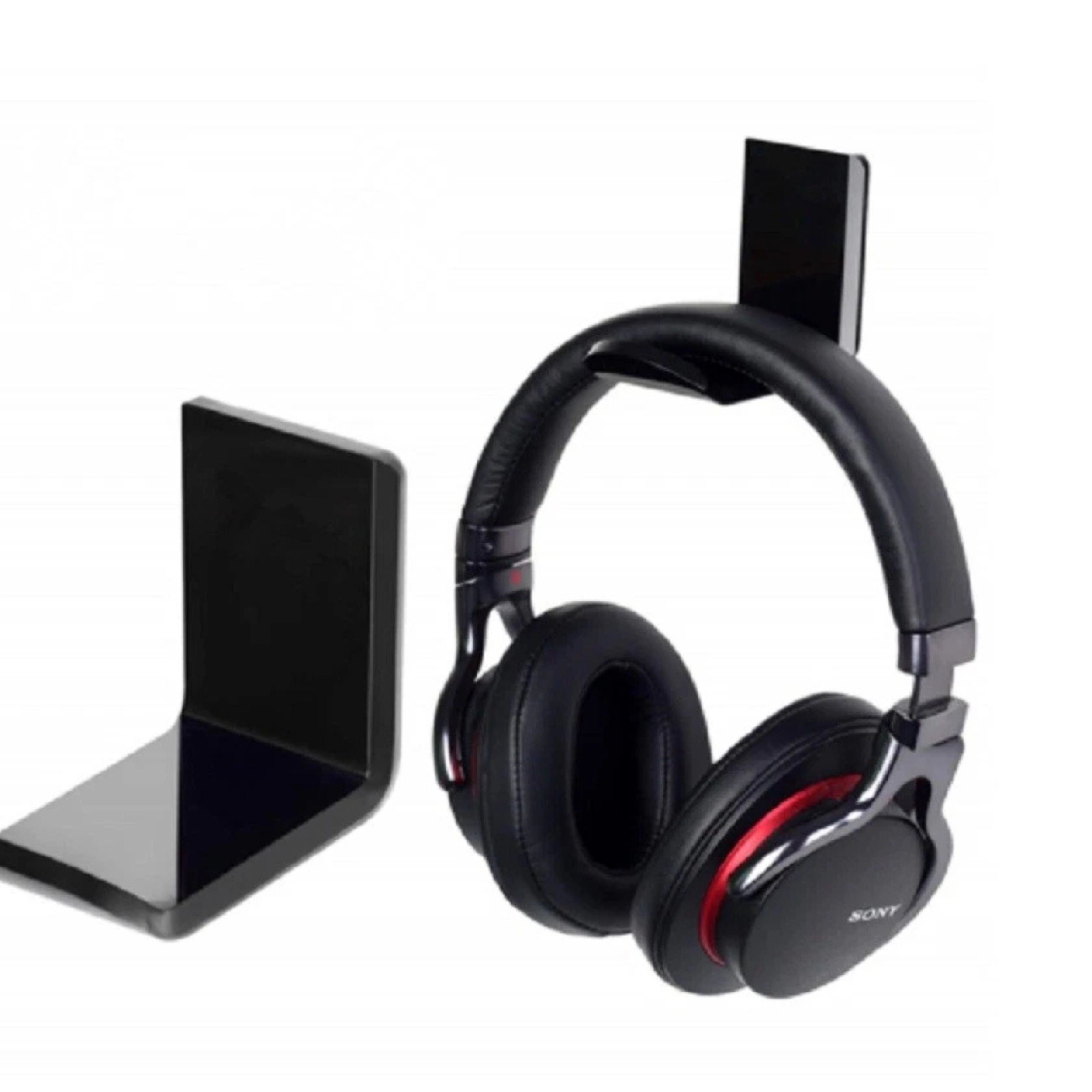 Home Collection Pack of 2 Acrylic Headphone Hanger Under Desk Wall Mount Hook