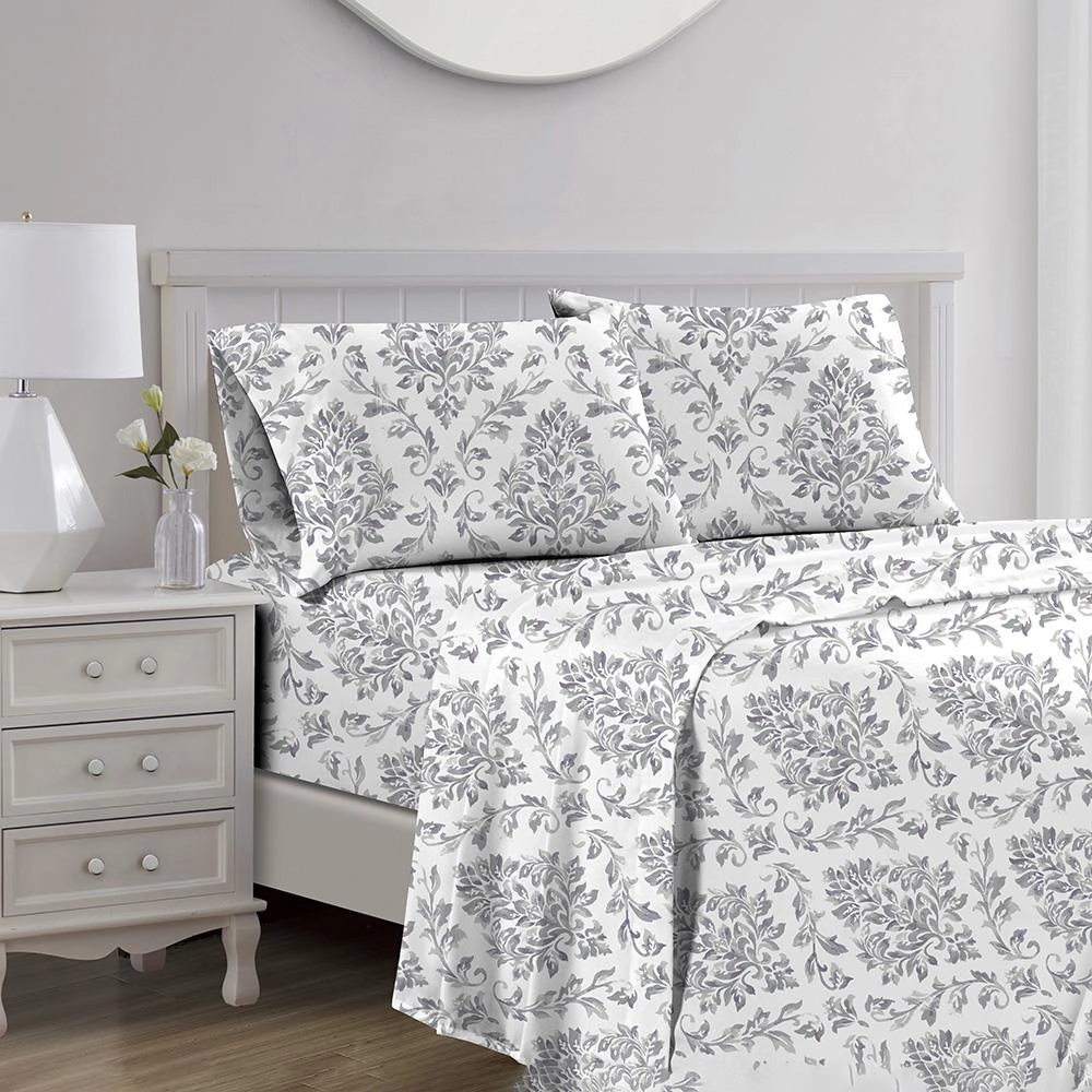 RT Designers Collection Skylar Organic Cotton Ultra Soft Printed Sheet Set Multi Queen