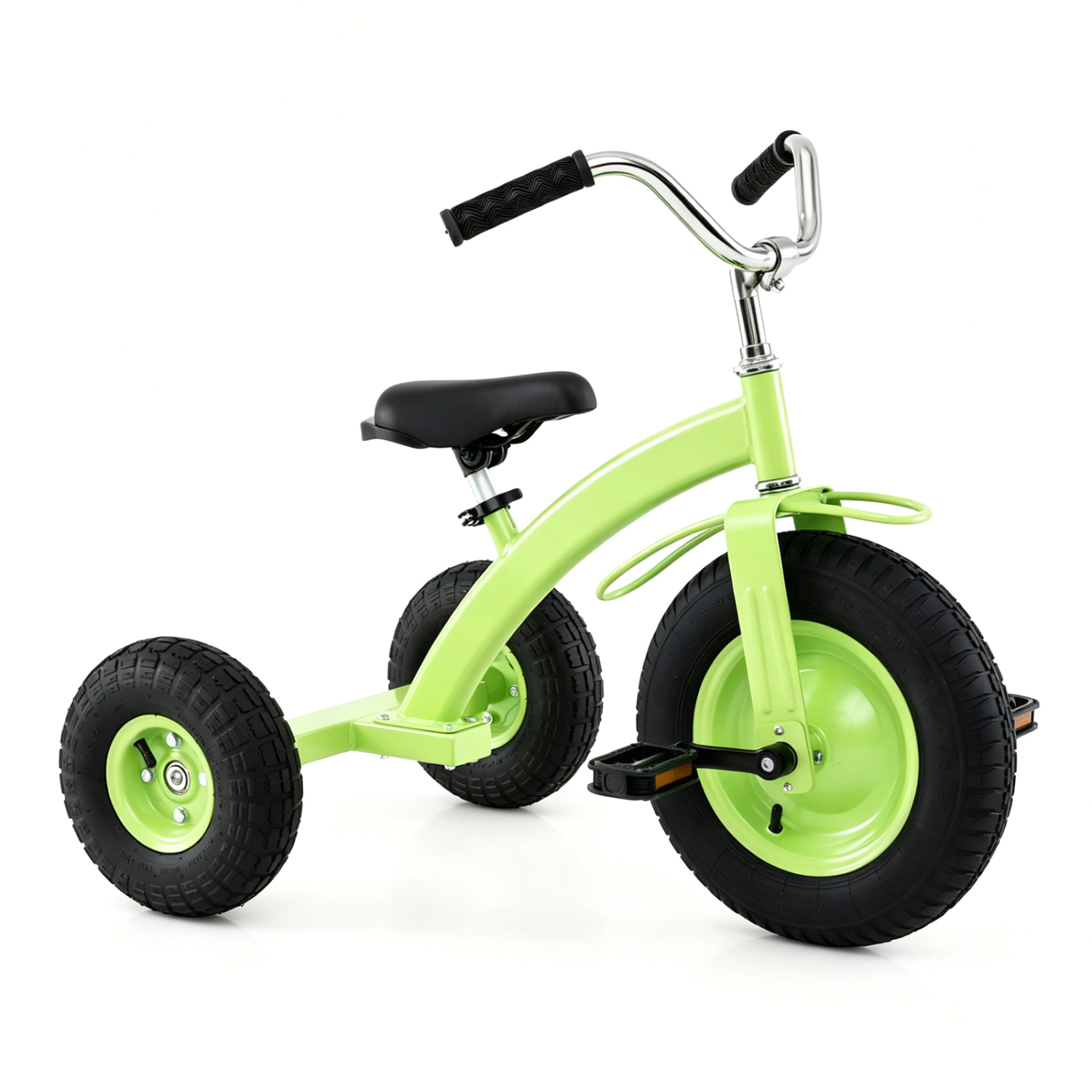 LJG Kids Carbon Steel Bike with 15 Inch Inflatable Rubber Tires