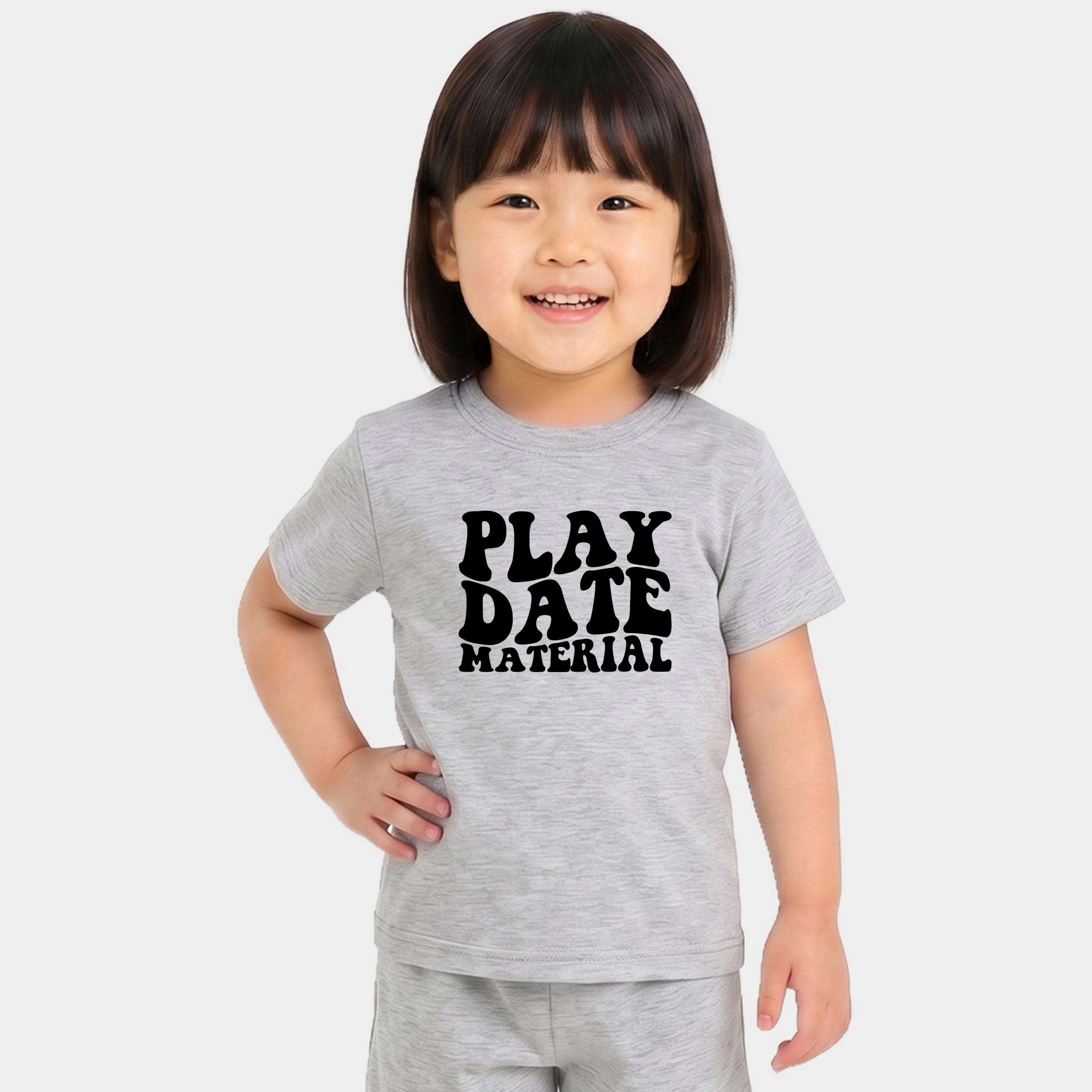 The Juniper Shop - Toddler Crew Shorts Set Play Date Material