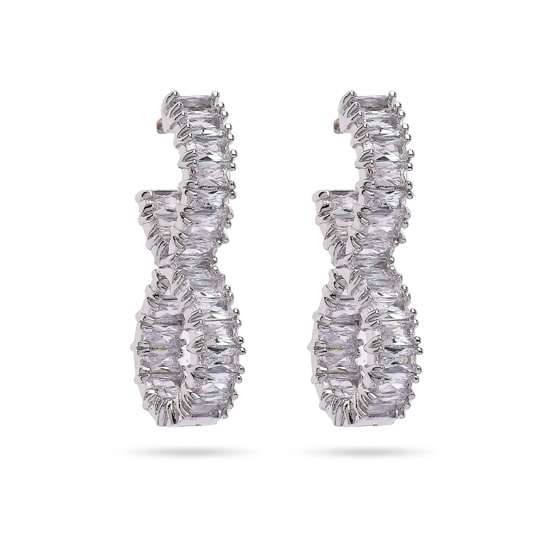 AGP PARIS Womens Lustrous Bow Drop Earrings