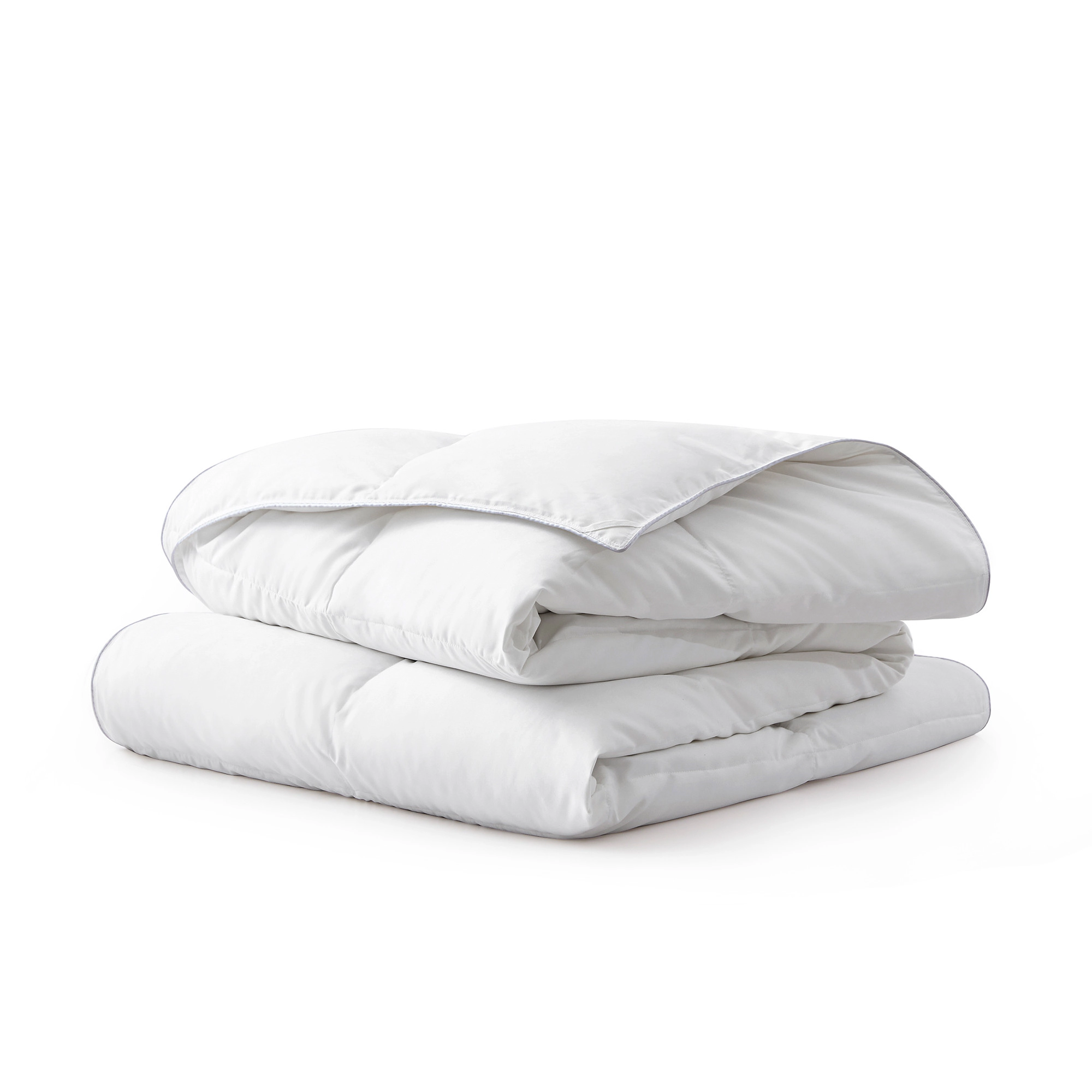 Unikome Lightweight White Goose Feather Down Fiber Comforter, Soft Noiseless Duvet Insert for Summer