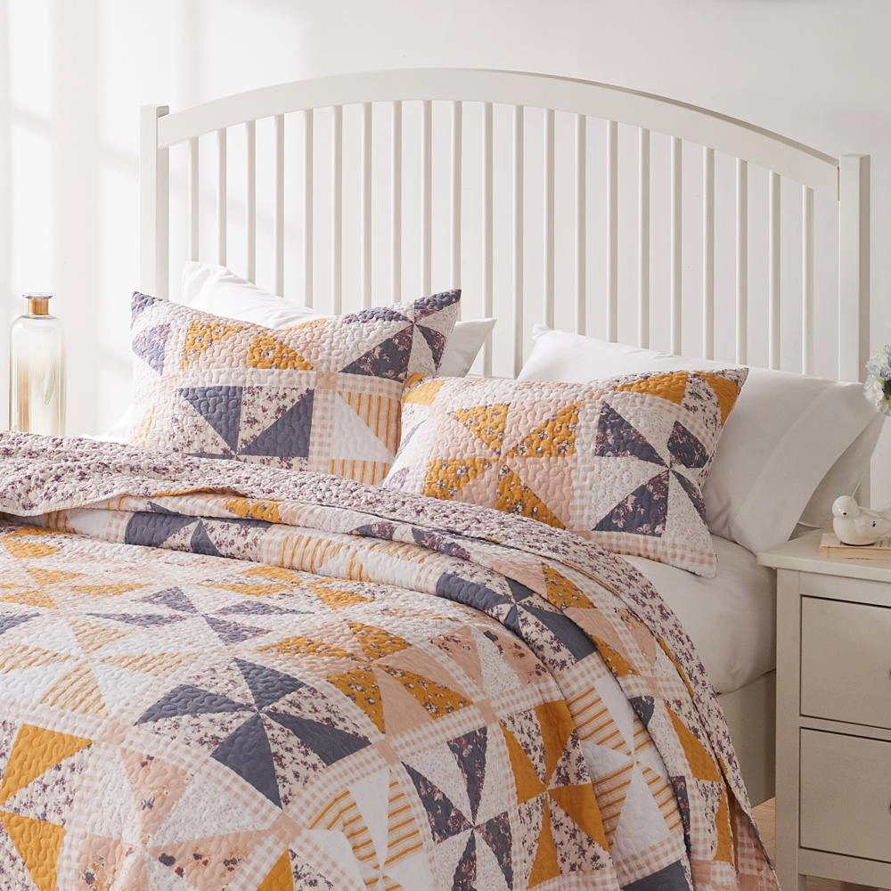 Greenland Home Fashions Pinwheel & Posey Luxurious Modern Ultra Soft Pillow Sham