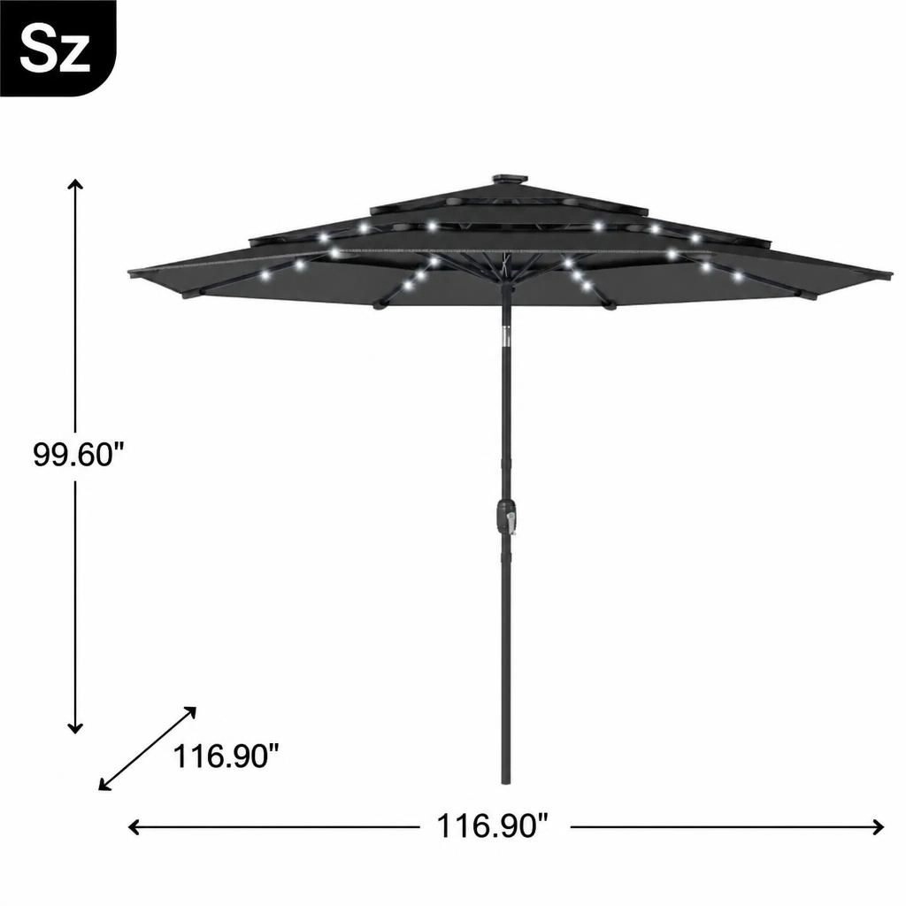 WOW PIONEER Round Patio Umbrella