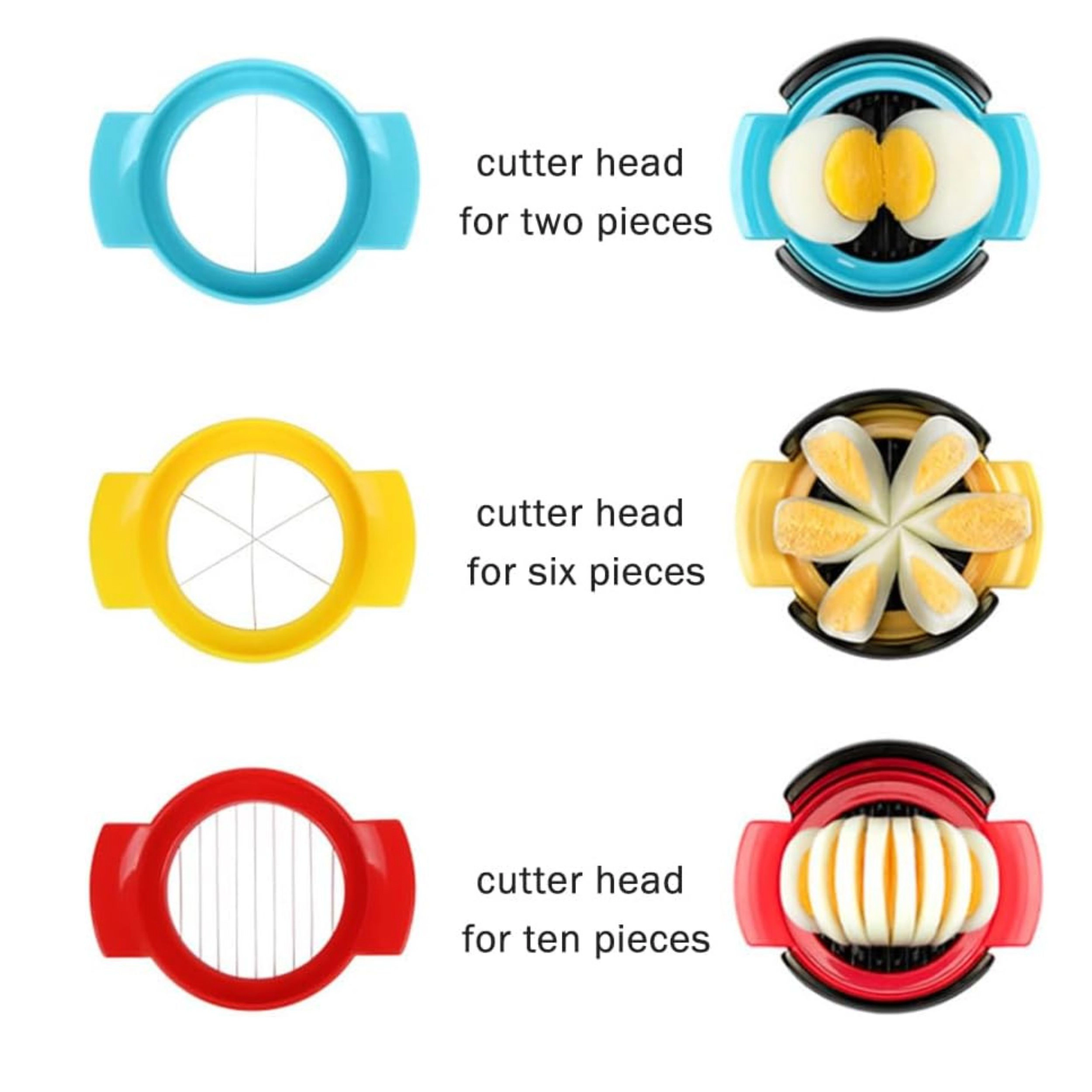 Stock Preferred 3 in 1 Egg Slicer for Hard Boiled Eggs with Non-Slip Base