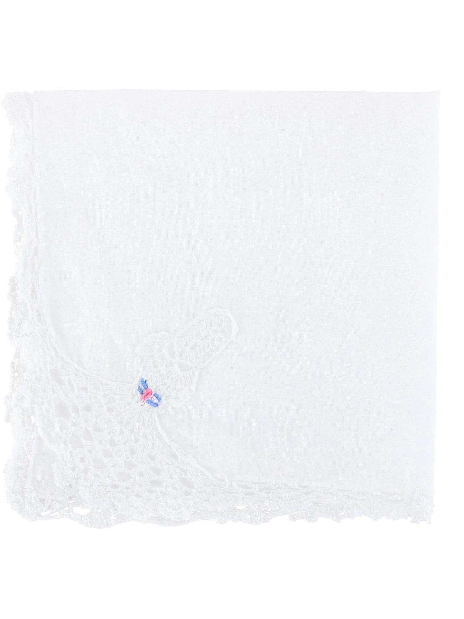 CTM Women's Cotton Crinoline Lady Lace Handkerchief