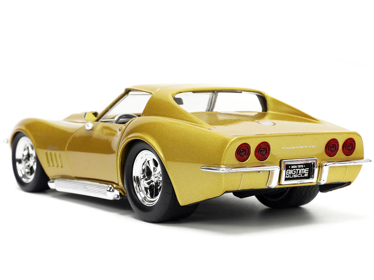 Jada 1969 Chevrolet Corvette Stingray ZL-1 Gold Metallic with Black Stripe "Bigtime Muscle" Series 1/24
