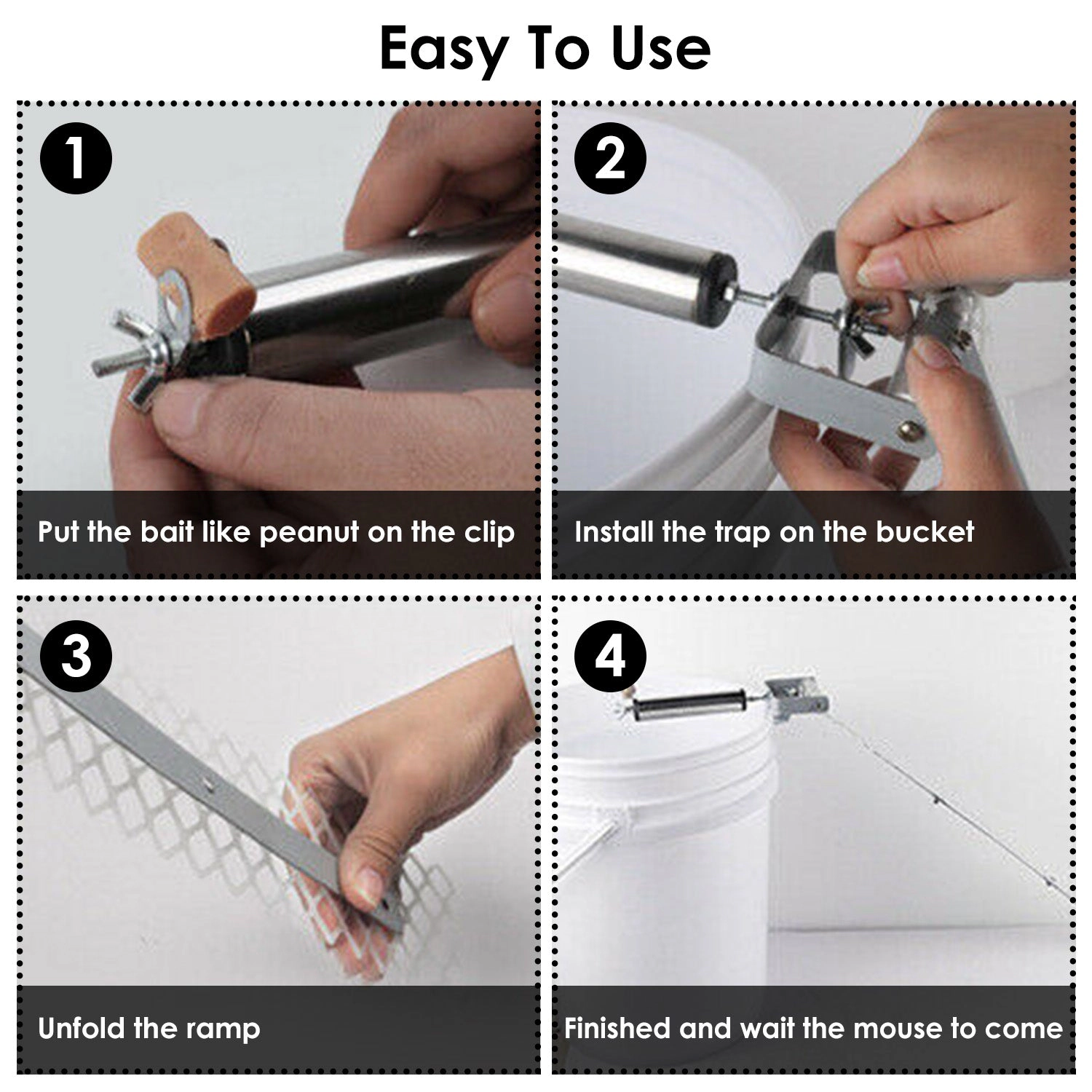 GBruno Rolling Mouse Trap With 19.69in Mesh Ramp