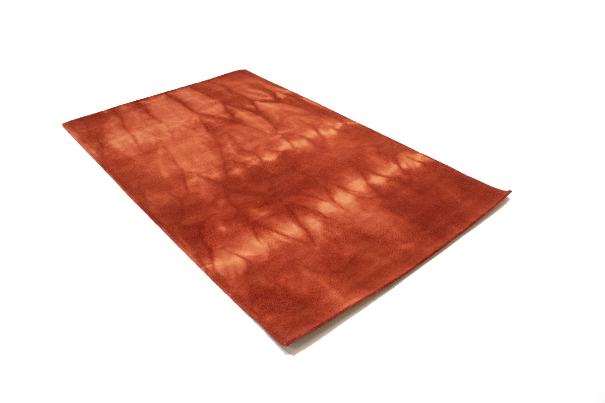 Magic Rugs Rusty Red Tie-Dye 5X8 Hand-Tufted Modern Rug