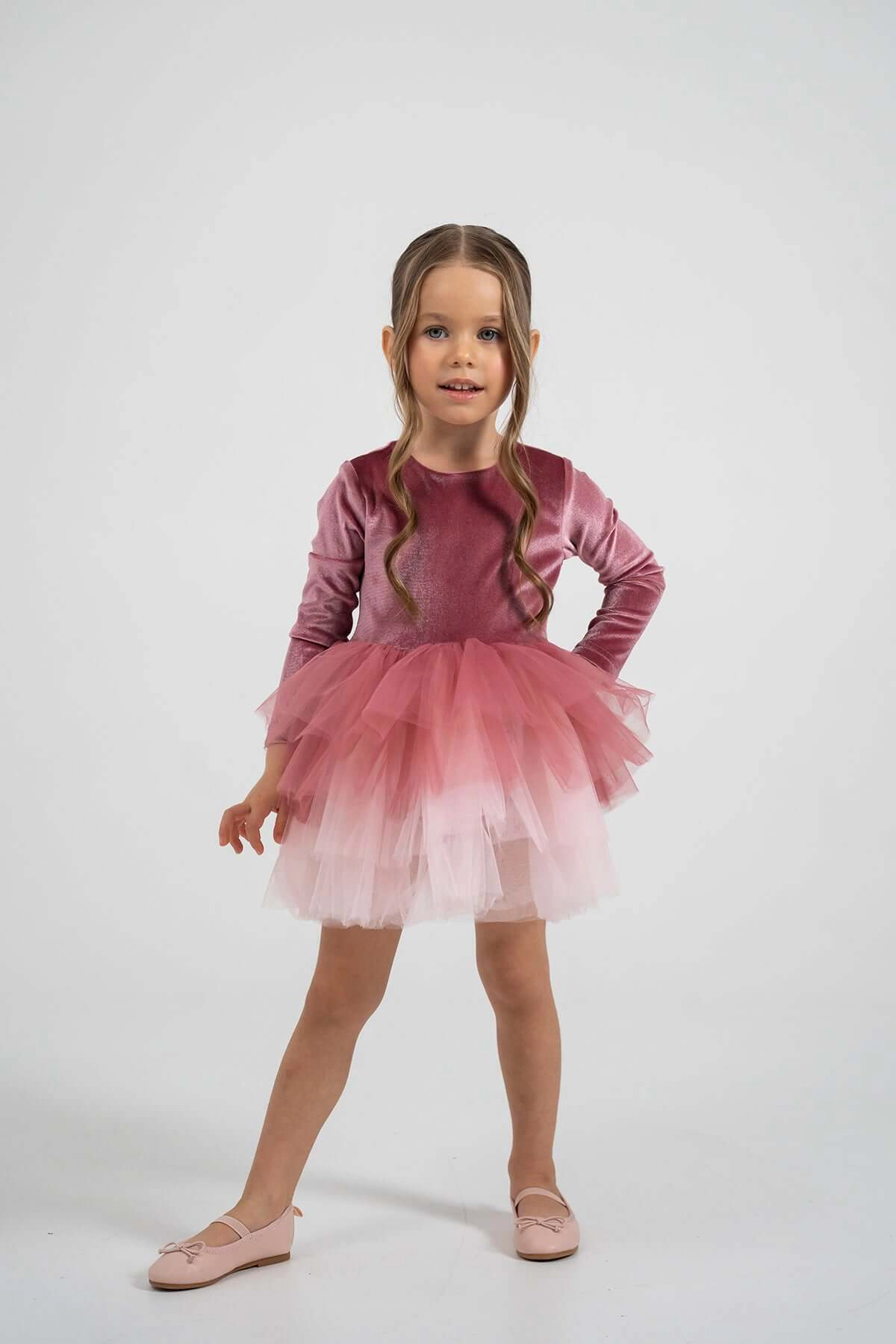 Mini Celebrities Girls Velvet Tutu Dress
