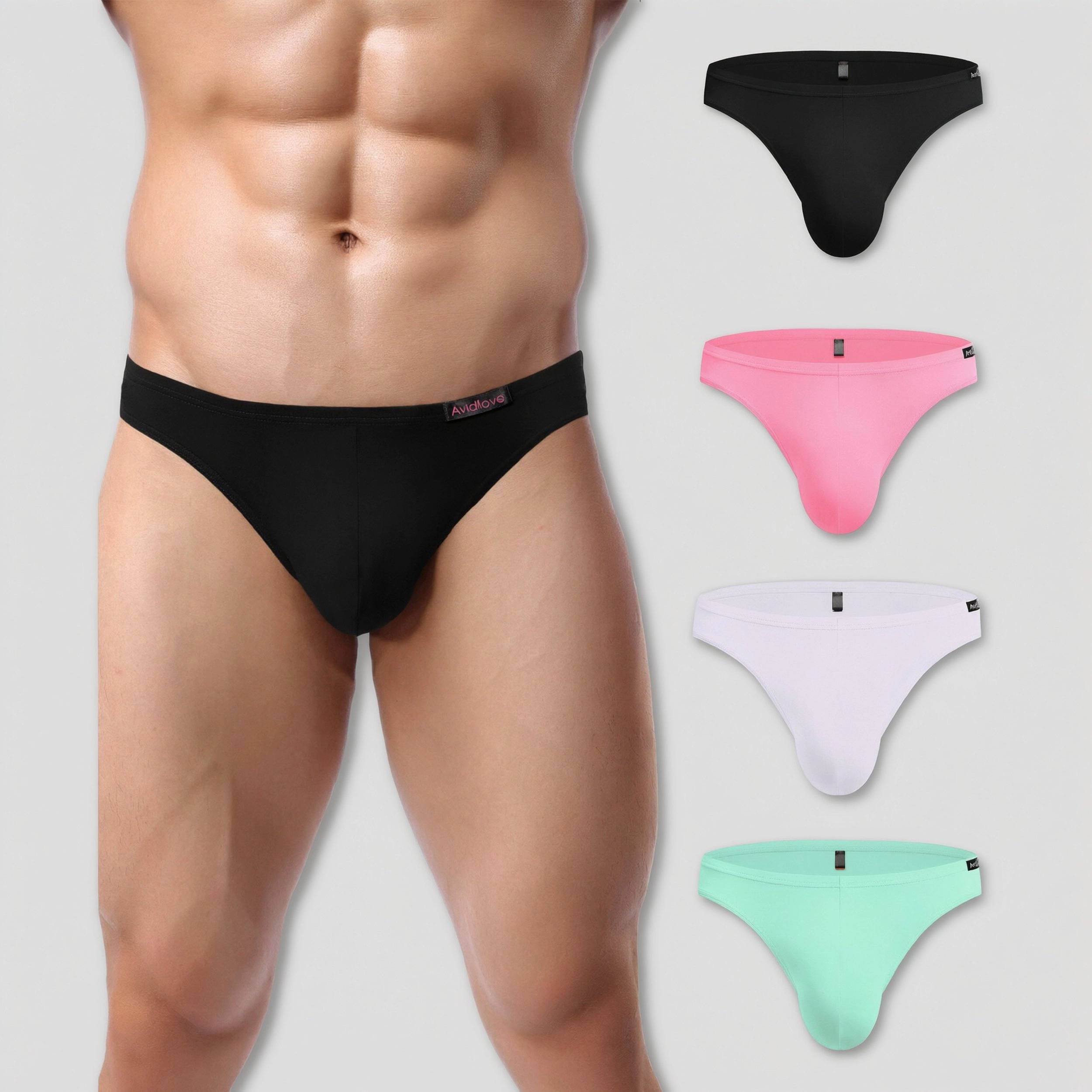 Avidlove Men's Micromodal Bikini Briefs Pack