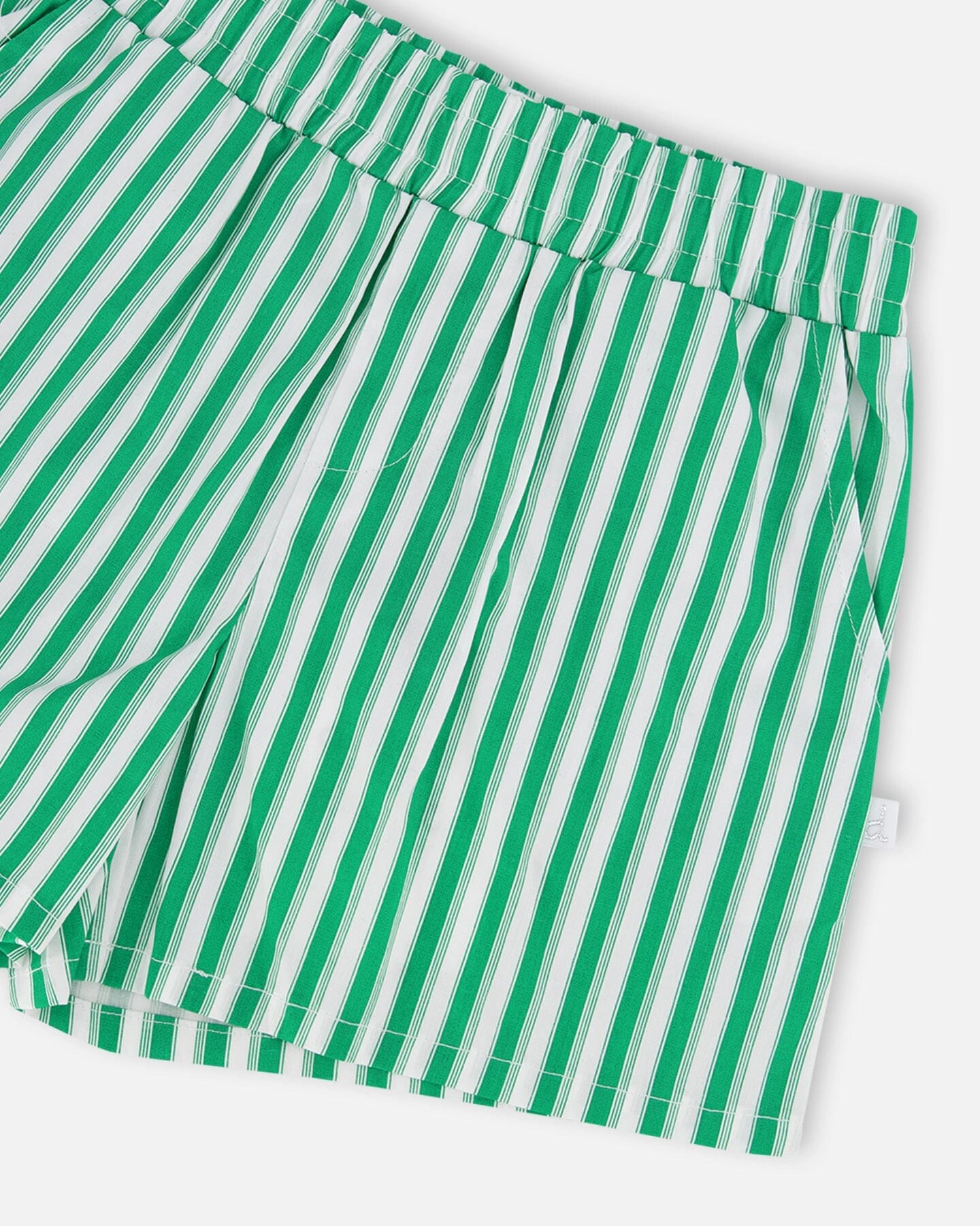 Deux par Girls Striped Elastic Waist Shorts