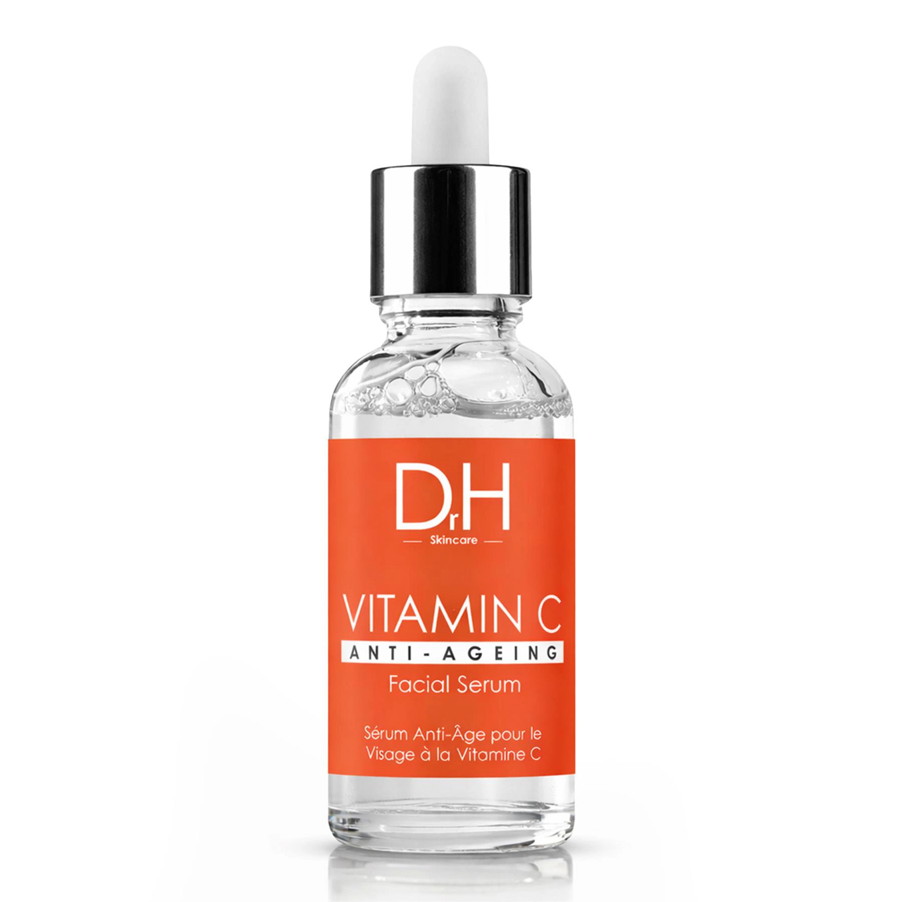 Dr H Anti-Ageing Vitamin C Facial Serum 30ml - Targets Acne, Blemishes & Large Pores