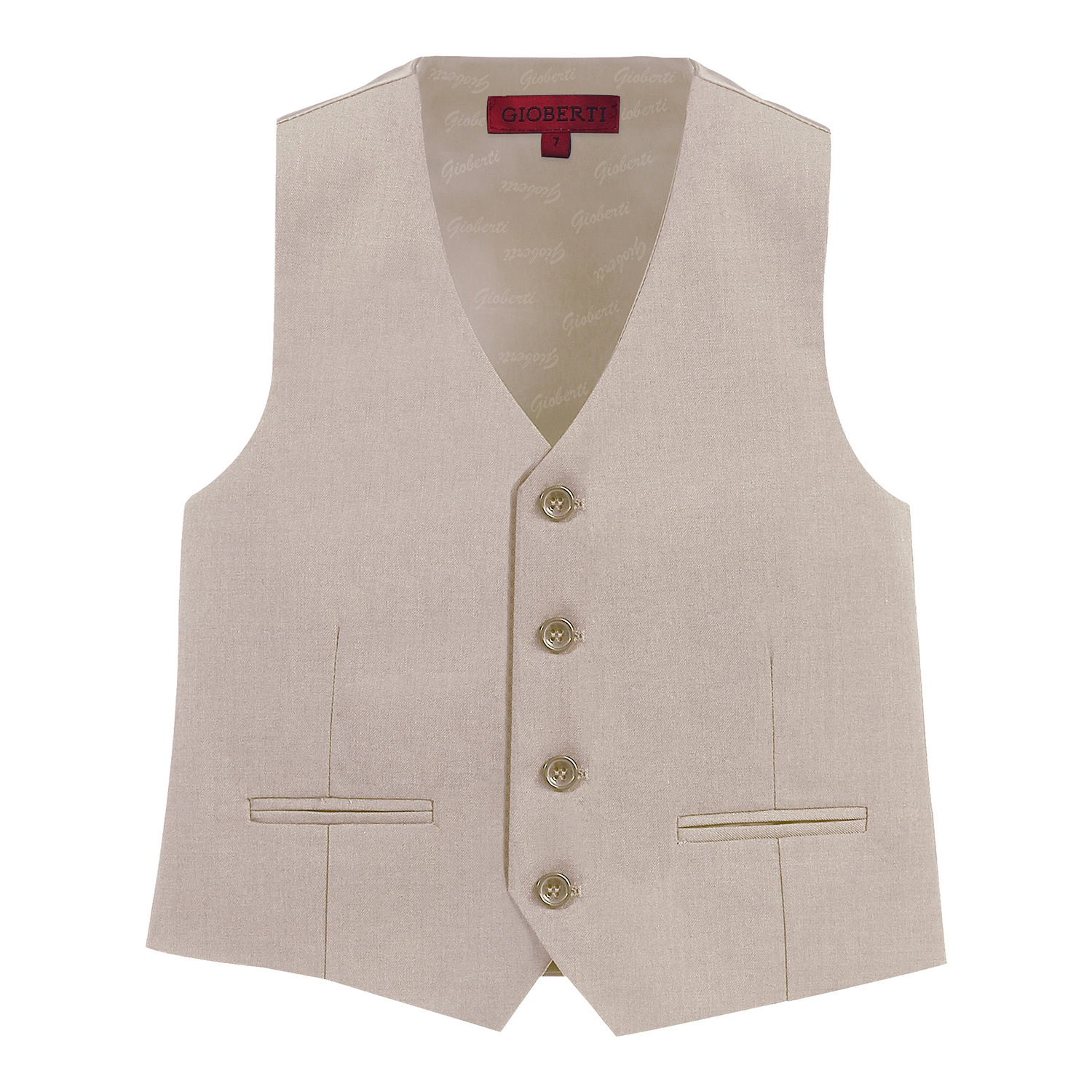 Gioberti Boy's 5 Piece Vest And Pants Set With Shirt Ties