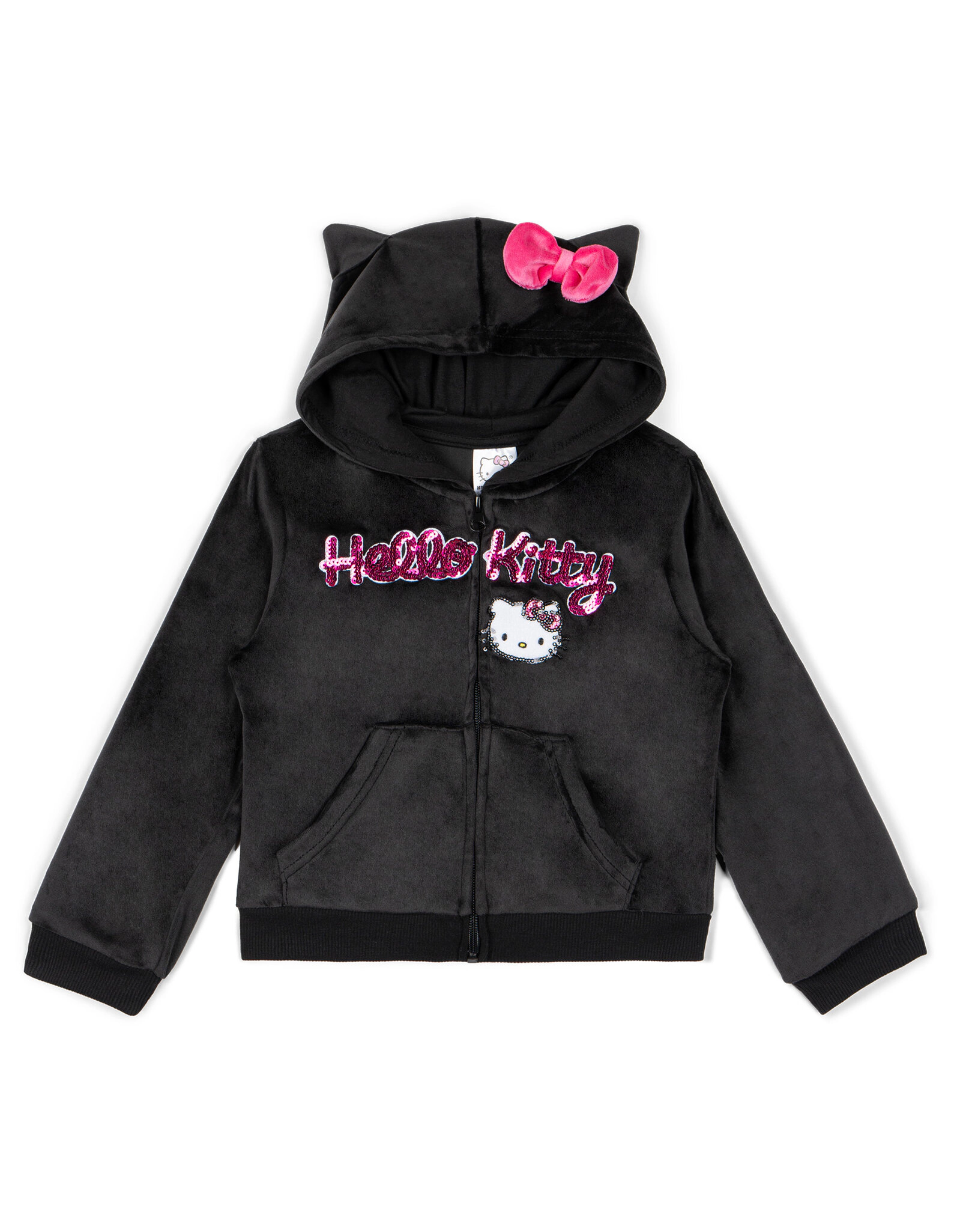 Hello Kitty Girls' Velour Hoodie and Pants Set