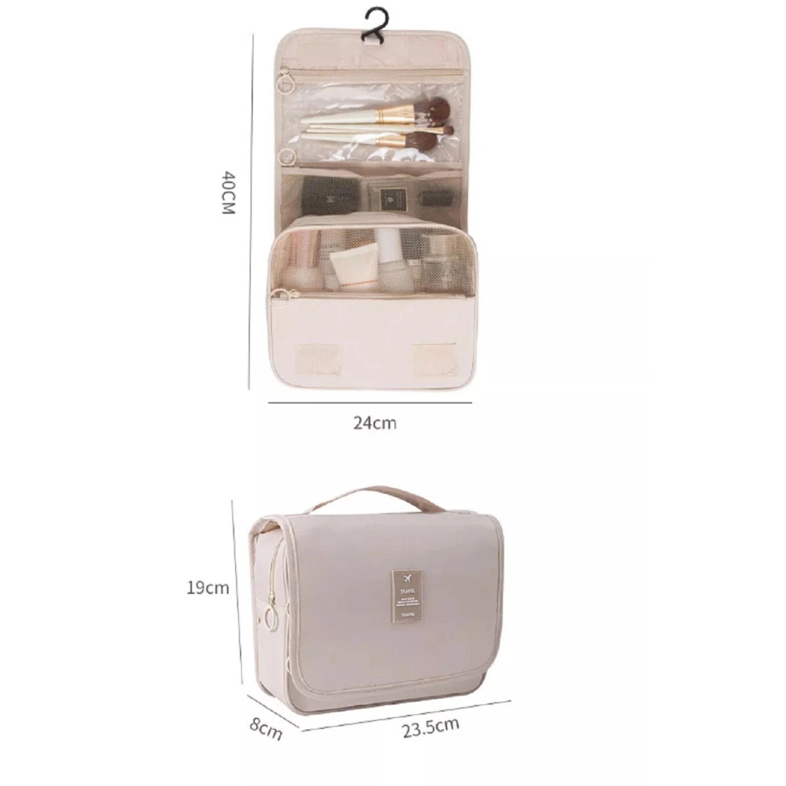 Home Collection Travel Makeup Bag Hanging Toiletry Organizer Storage Case