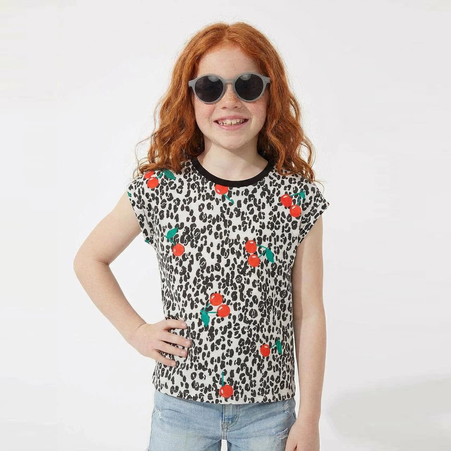 Rockets of Awesome Animal Cherry Tee for Girls