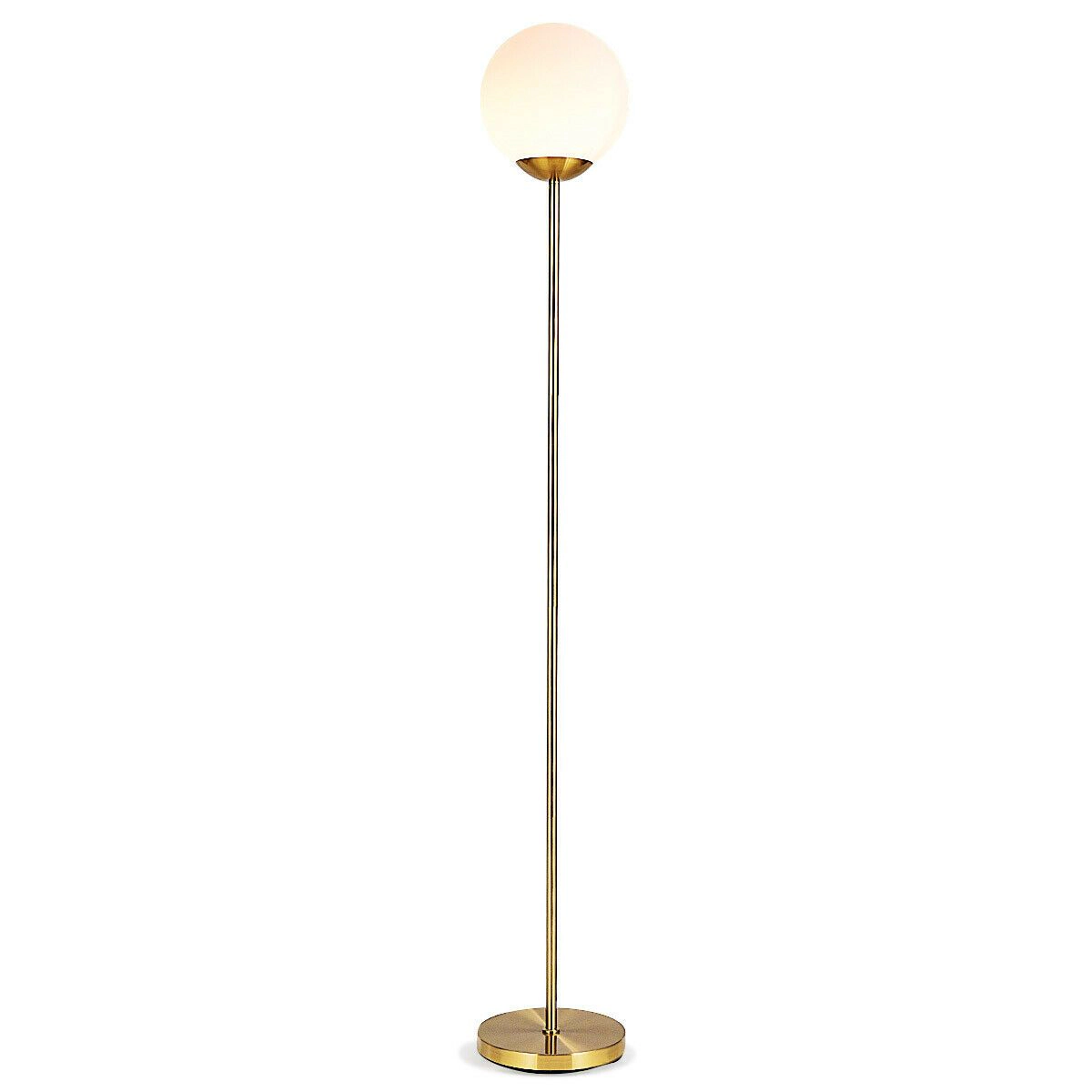 SlickBlue Modern Globe Floor Lamp, 67-Inch, E26 LED Bulb