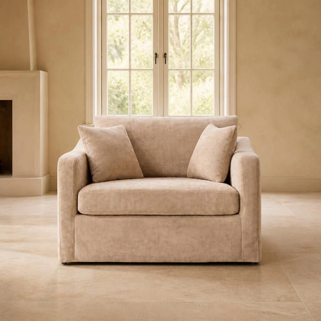 GOODSILO Comfortable Upholstered Chenille Accent Chair