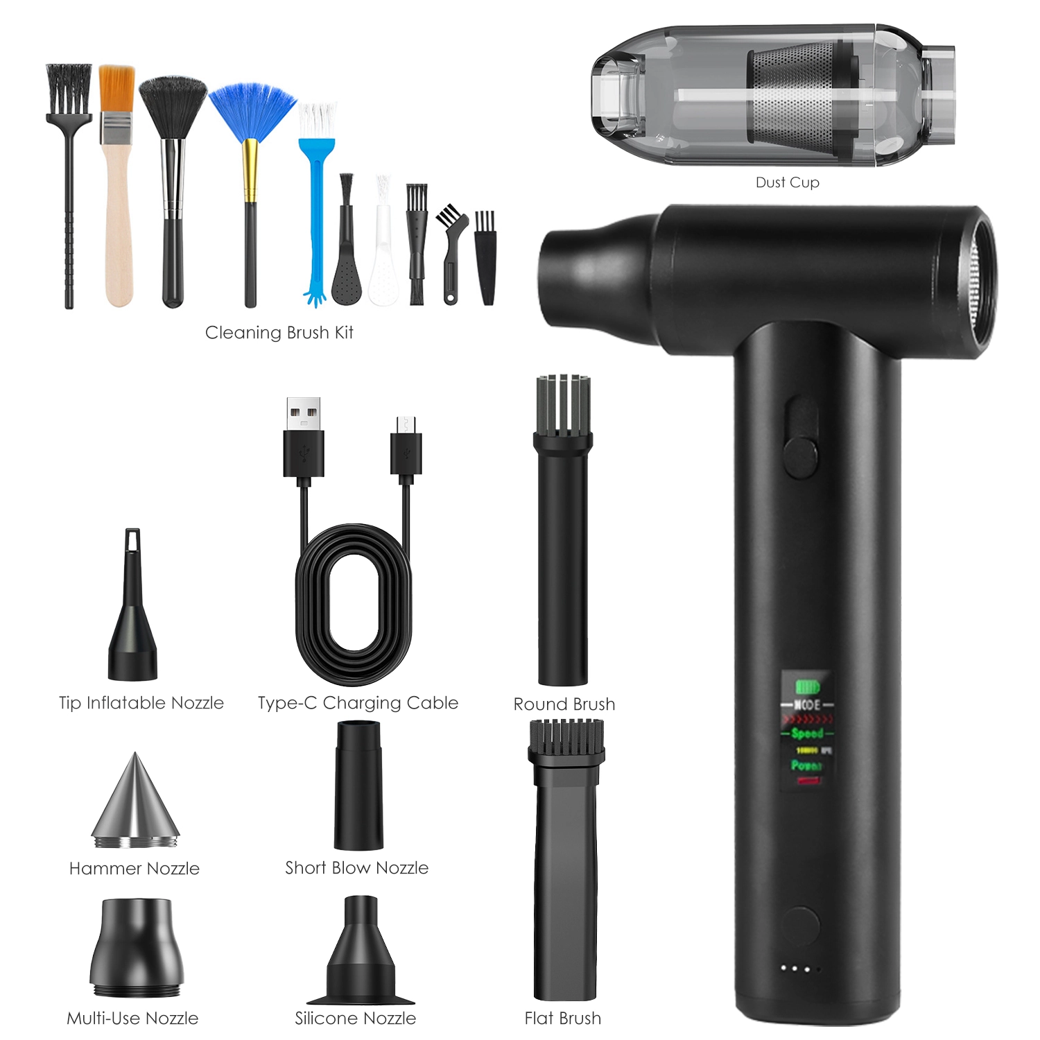 GBruno Brushless Cordless Air Duster And Vacuum