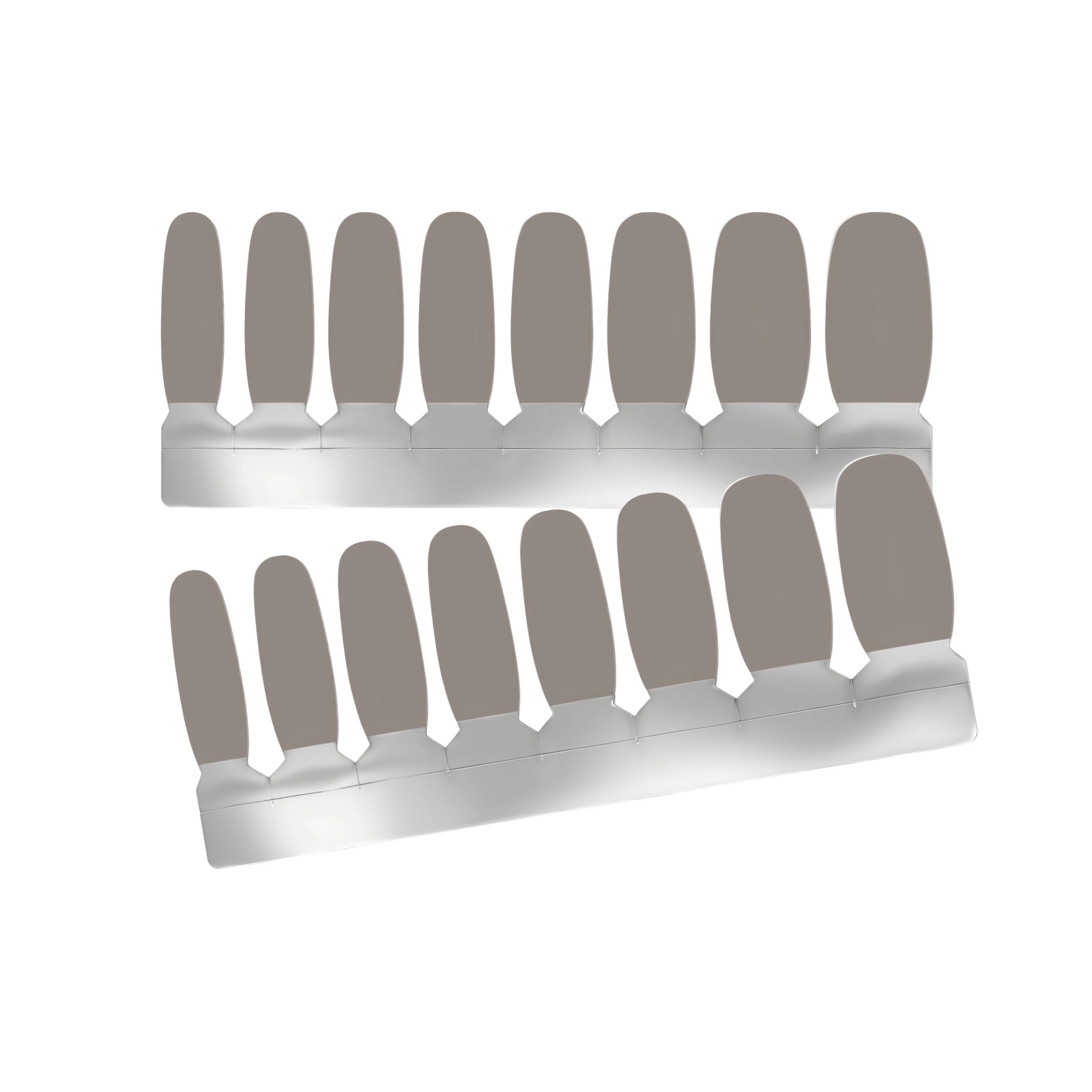 XPNail Women's Nail Polish Strips Dark Grey 16ct