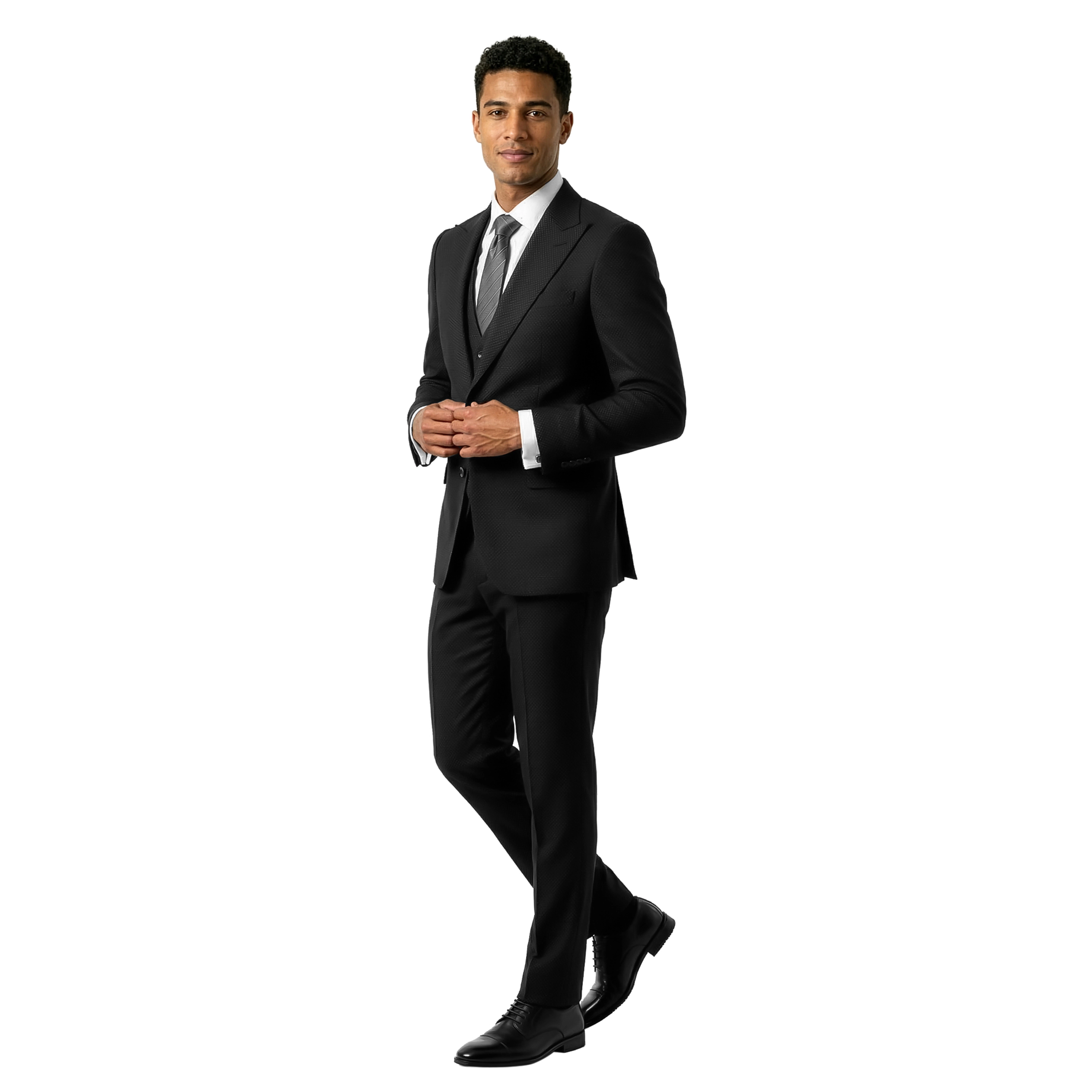 Sean Alexander Mens Stretch Nailhead 3 Piece Suit Set