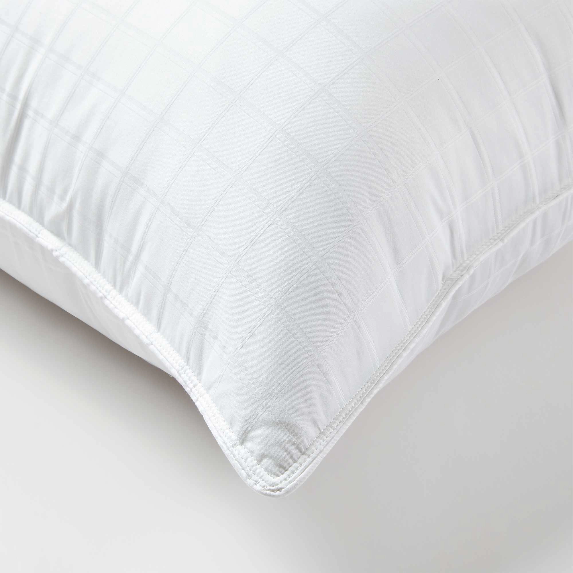 PEACENEST 300 Thread Count Cotton Goose Feather Pillows（Set of 2）