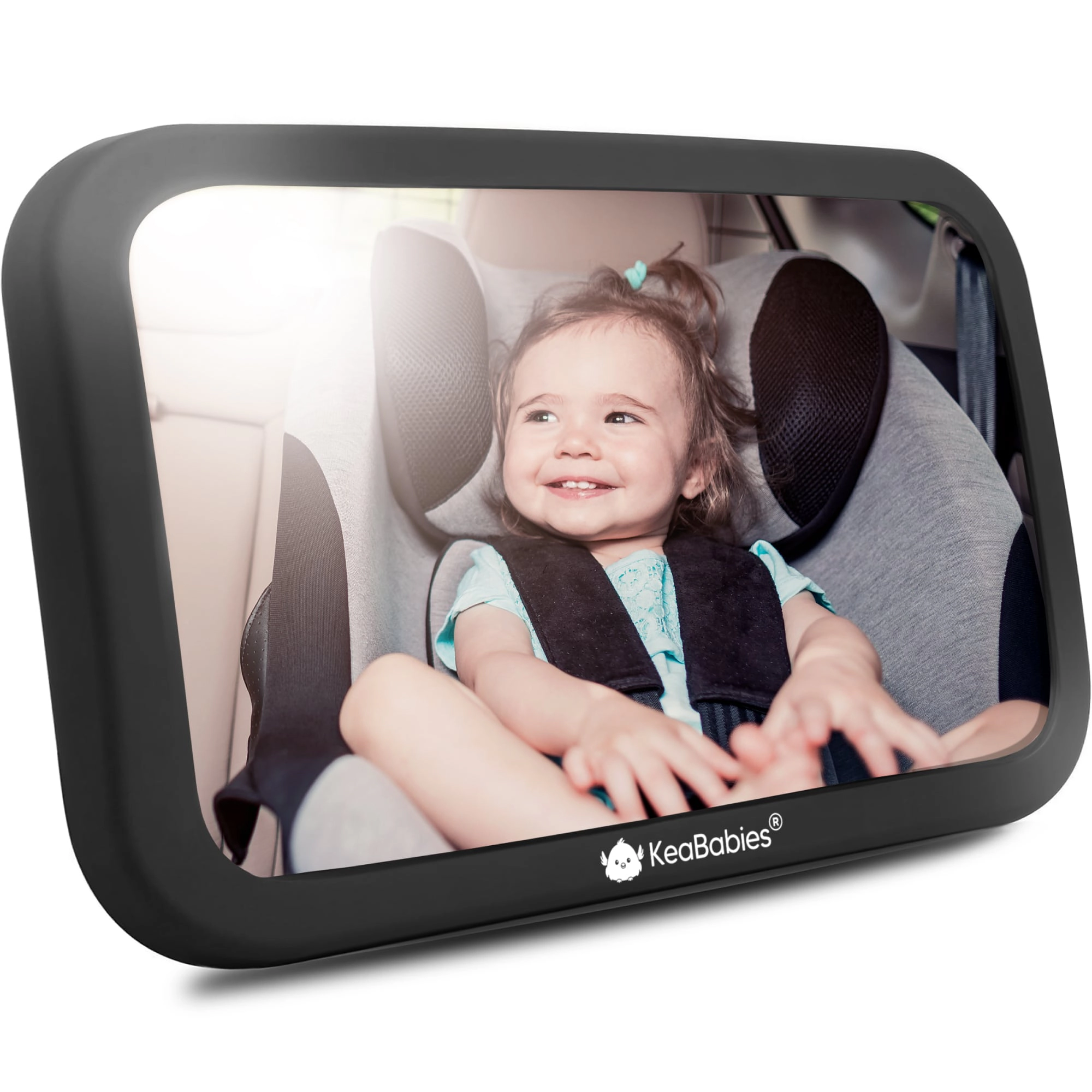 KeaBabies Baby Car Seat Mirror for Rear Facing Infant