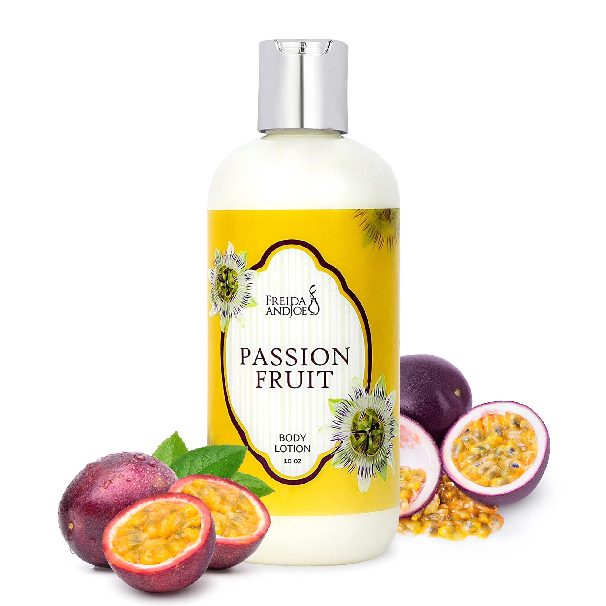 Freida and Joe Womens Passion Fruit Fragrance Deep Moisturizing Body Lotion in 10oz Bottle