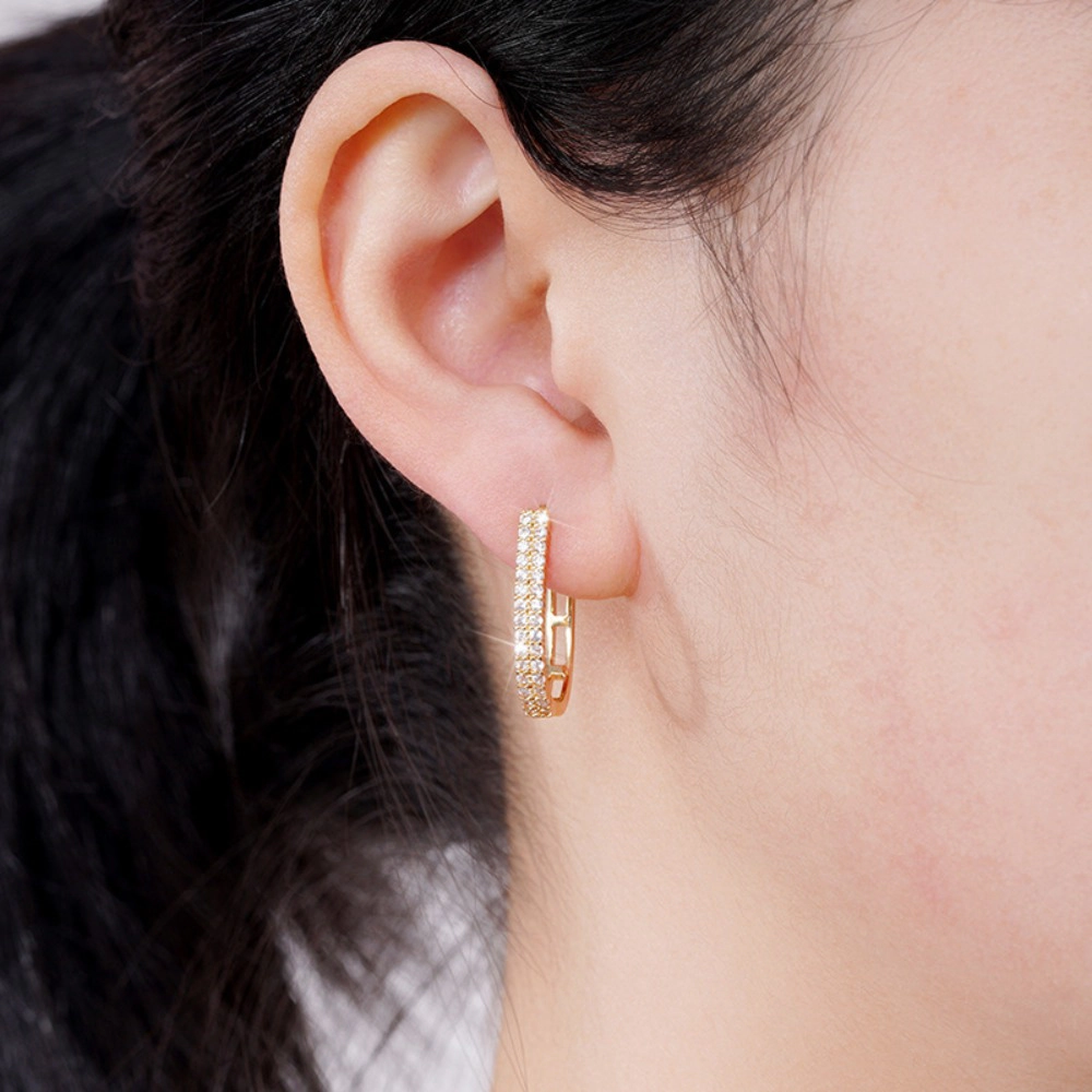 Exquisite Women's Hoop Earrings U Shaped Earrings