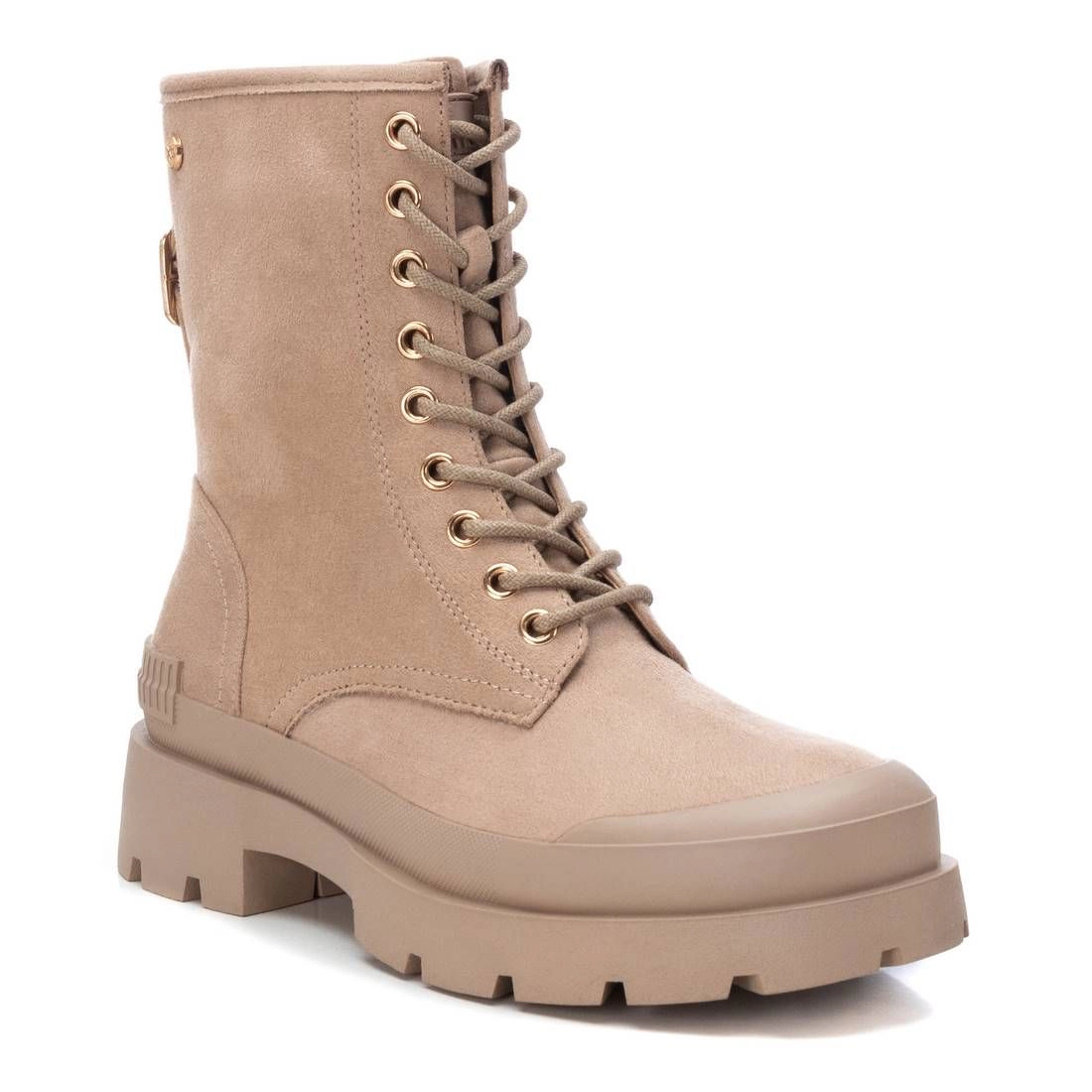XTI Women's Suede Lace-Up Booties