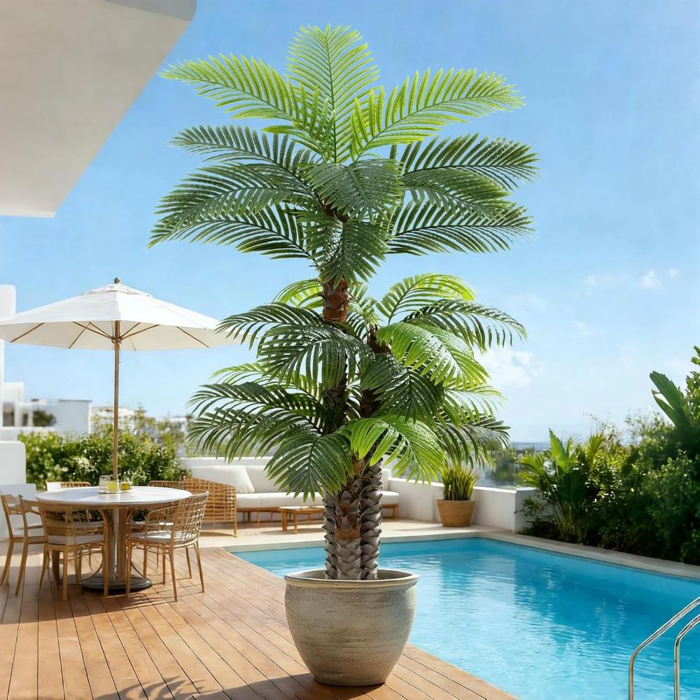 Majestic Crafters UV Resistant Triple Phoenix Palm Tree