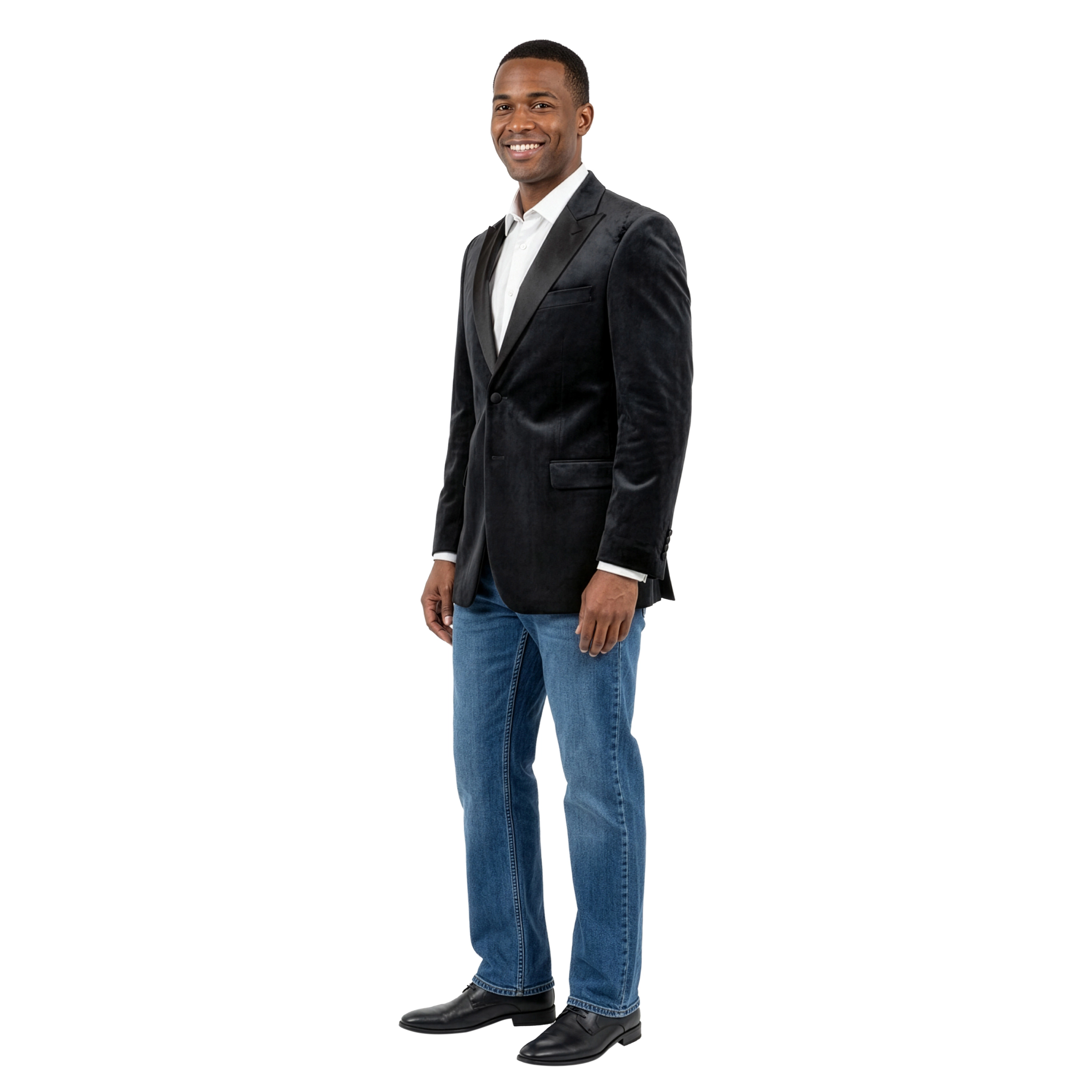 Tazzio Mens Modern Fit Velvet Dinner Jacket